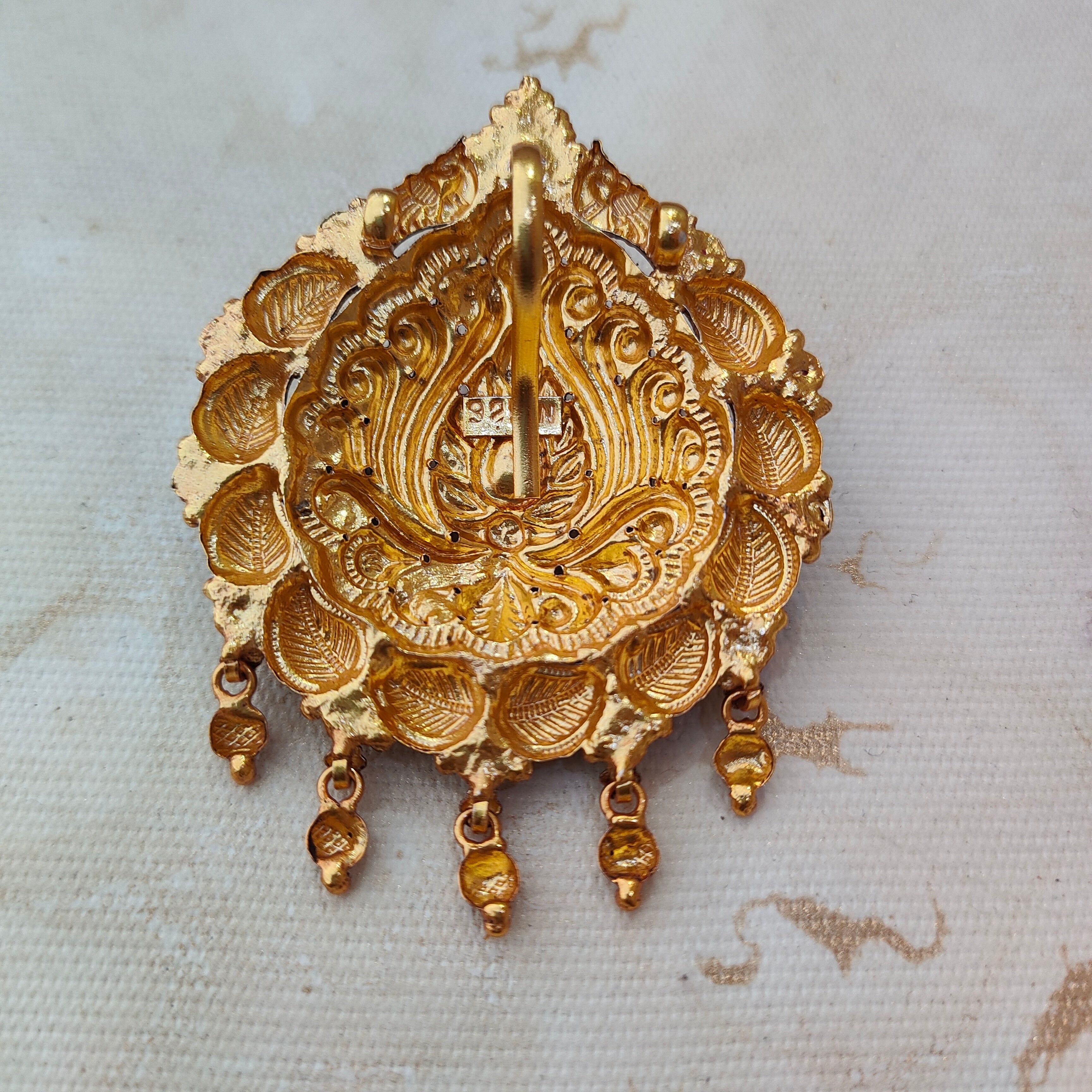 925 Silver Gold plated Pendant-1350