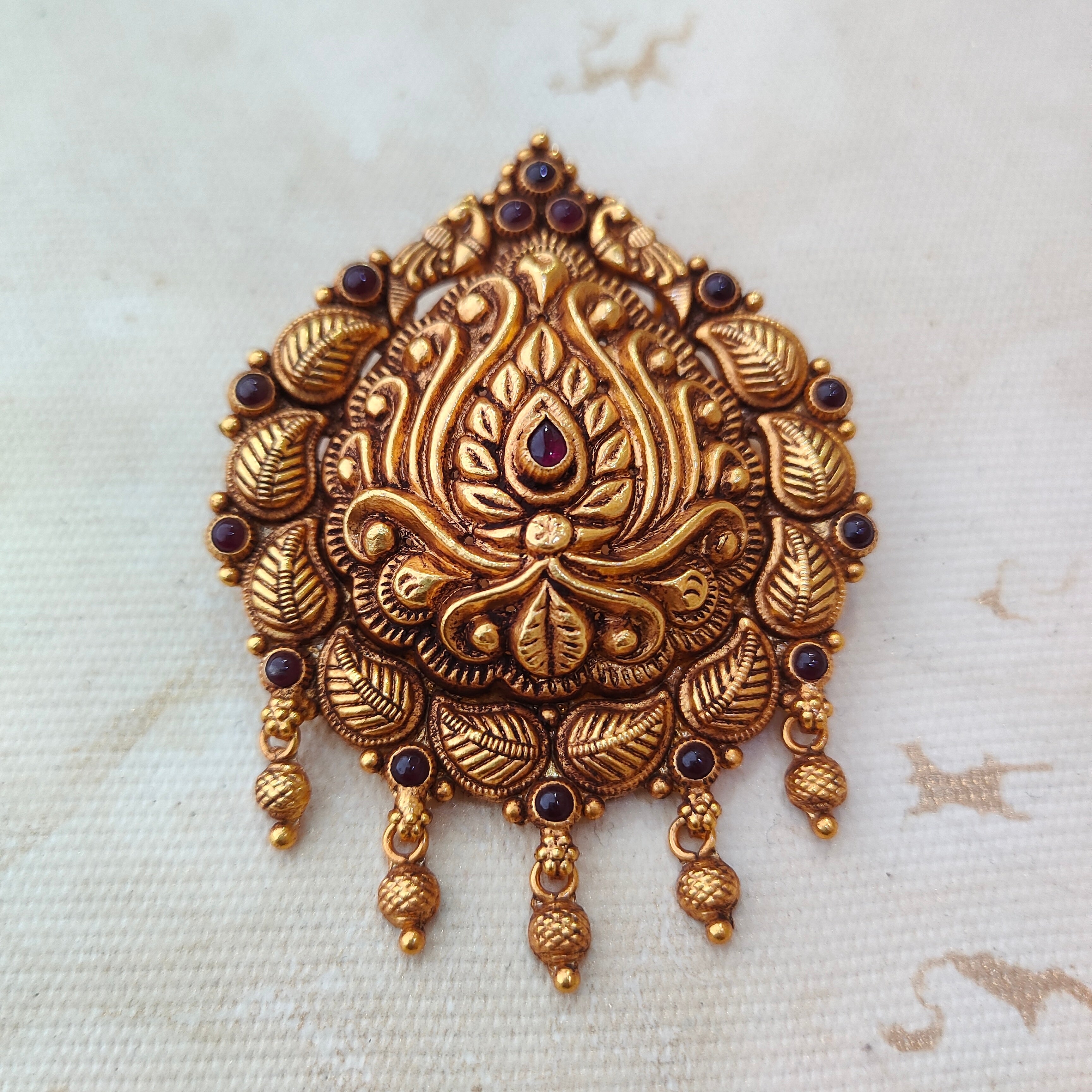 925 Silver Gold plated Pendant-1350