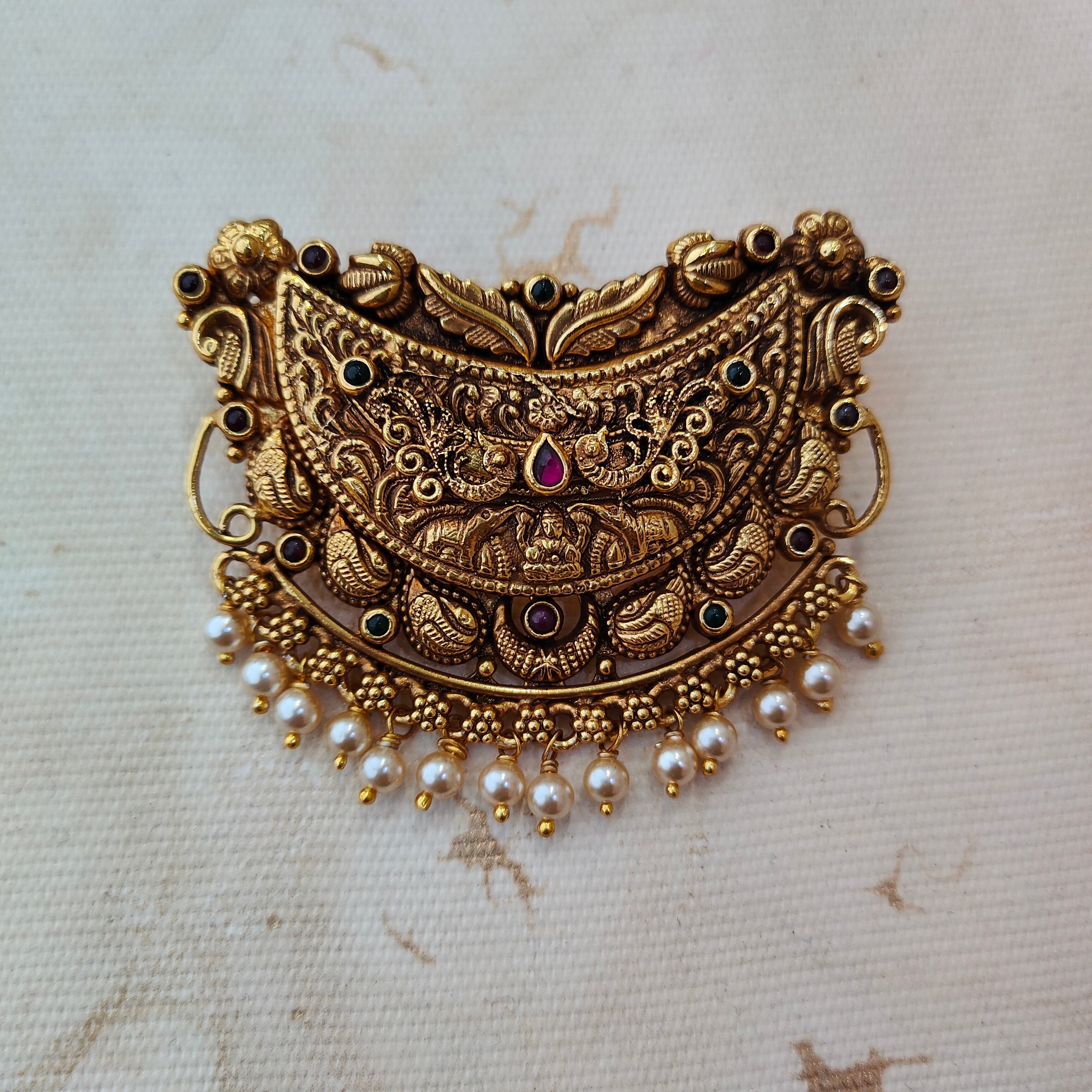 925 Silver Gold plated Pendant-1360