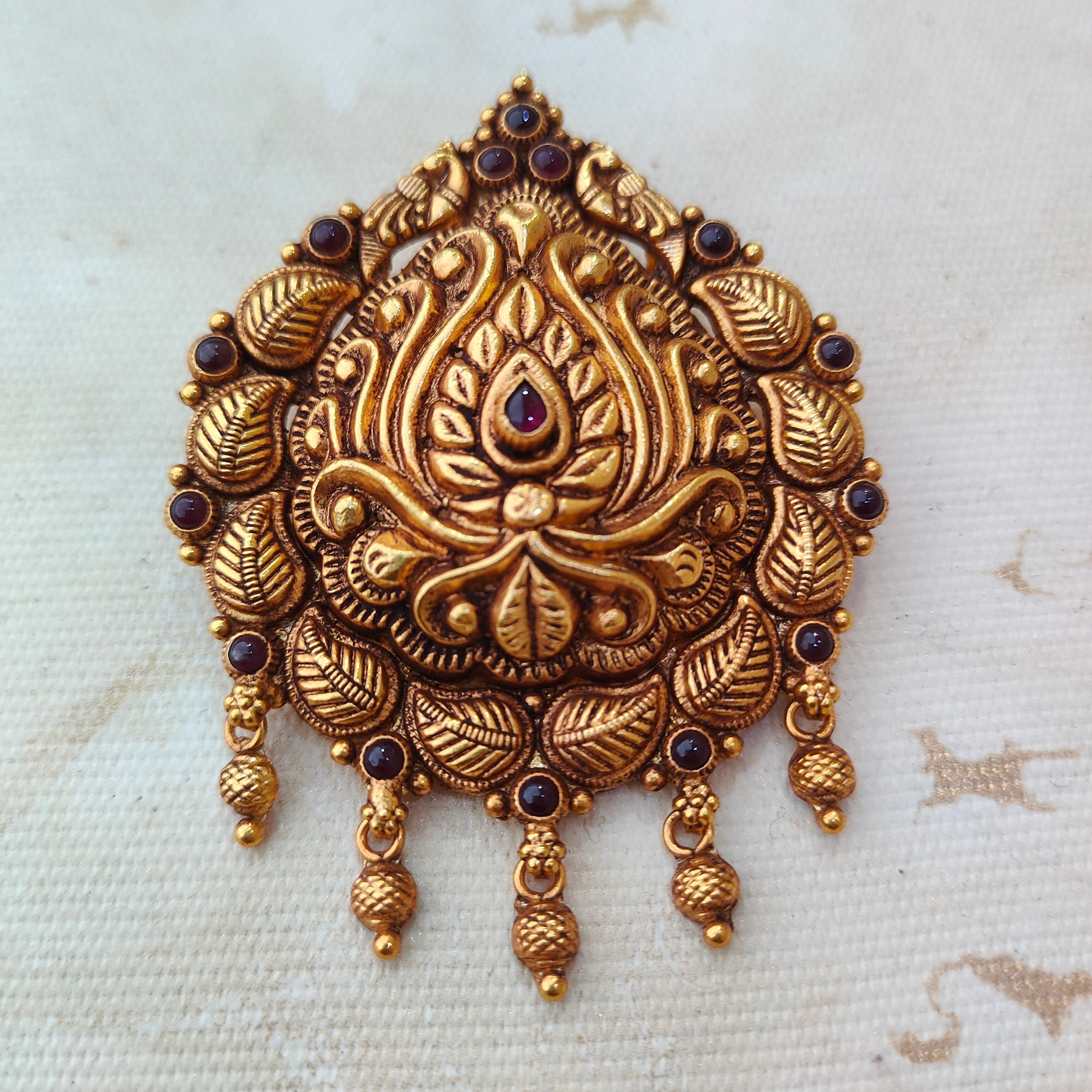 925 Silver Gold plated Pendant-1350