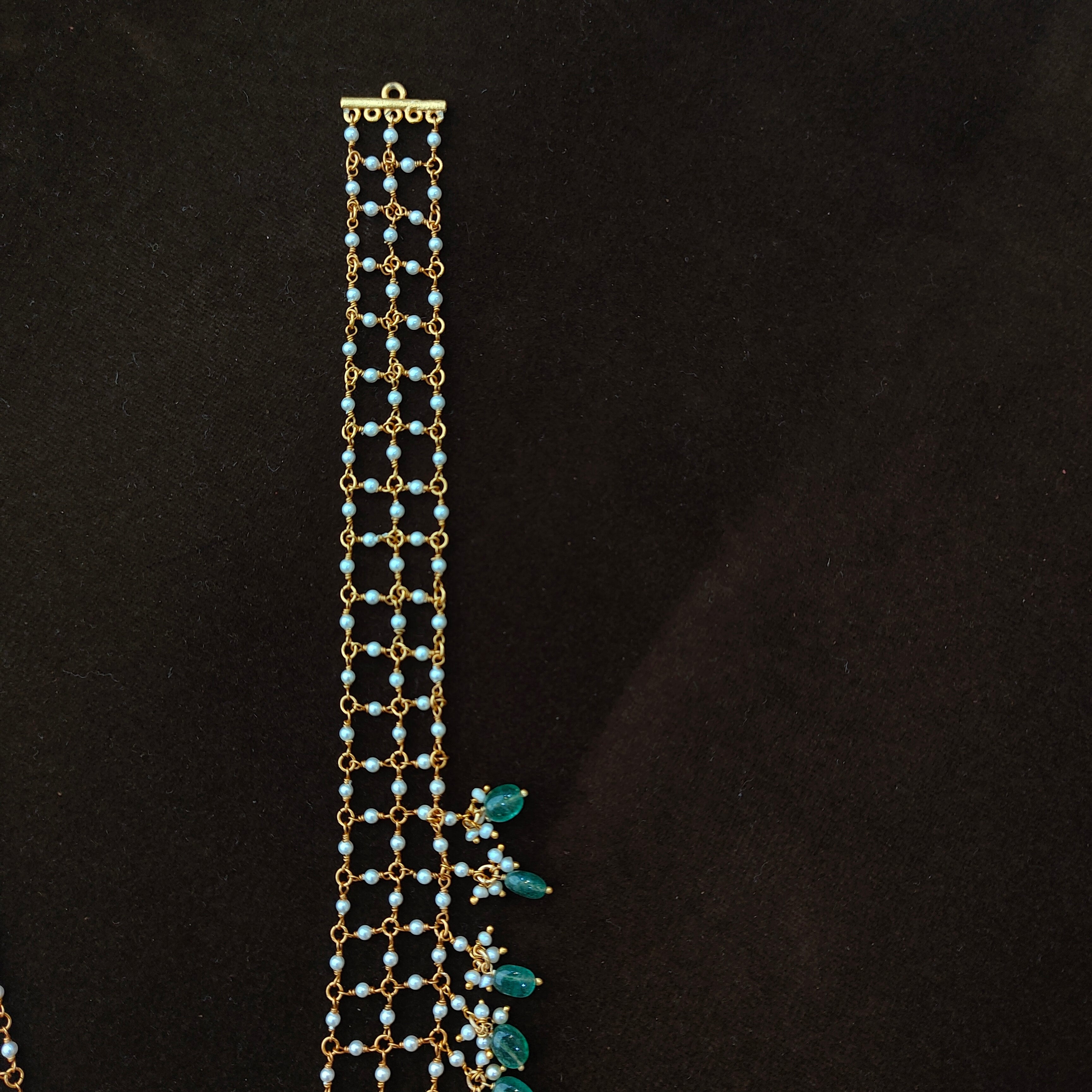 925 Silver Gold Plated Flower beads Haram-1346