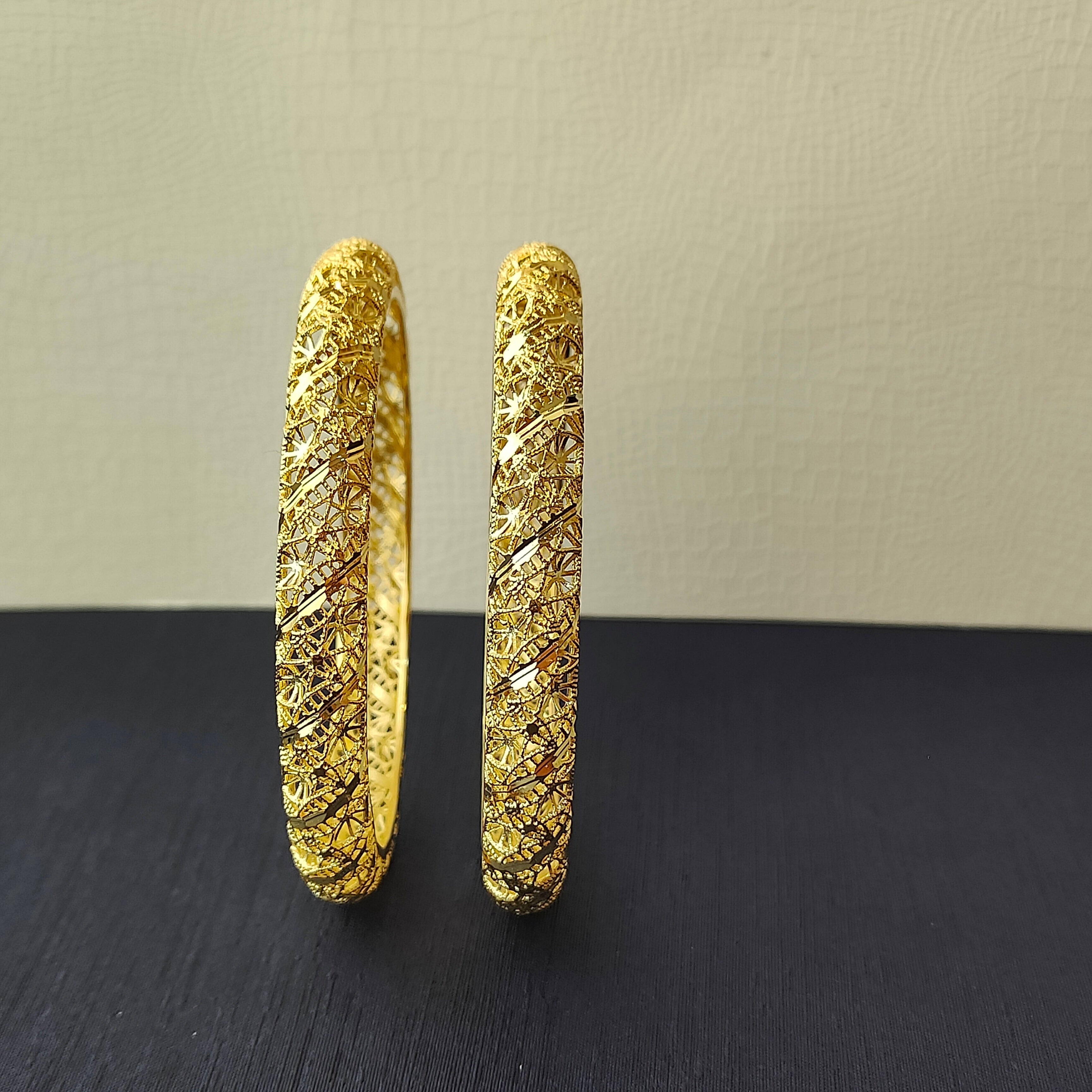 925 Silver Plain Turkish Bangle-0067 - Size 2.4