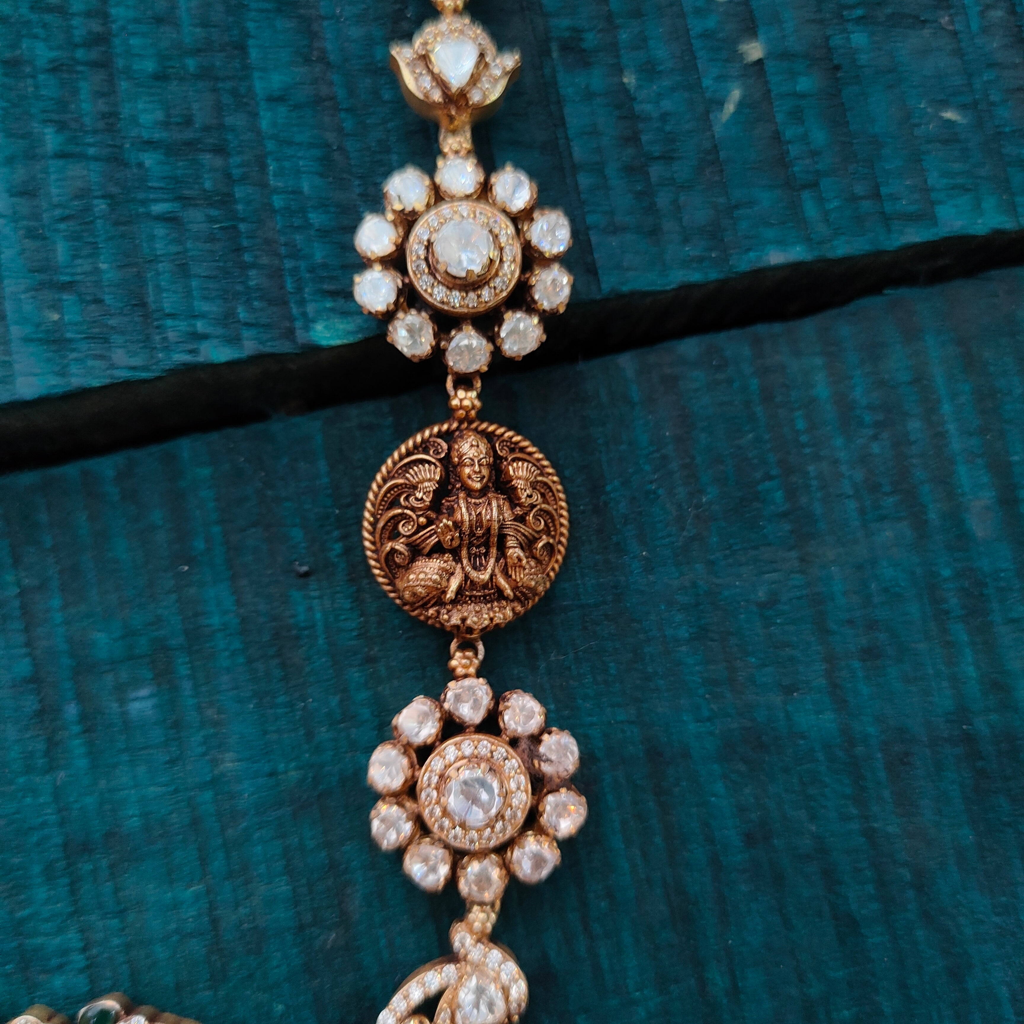 925 Silver Antique Vishnu Haram - 1490 ( MADE TO ORDER )