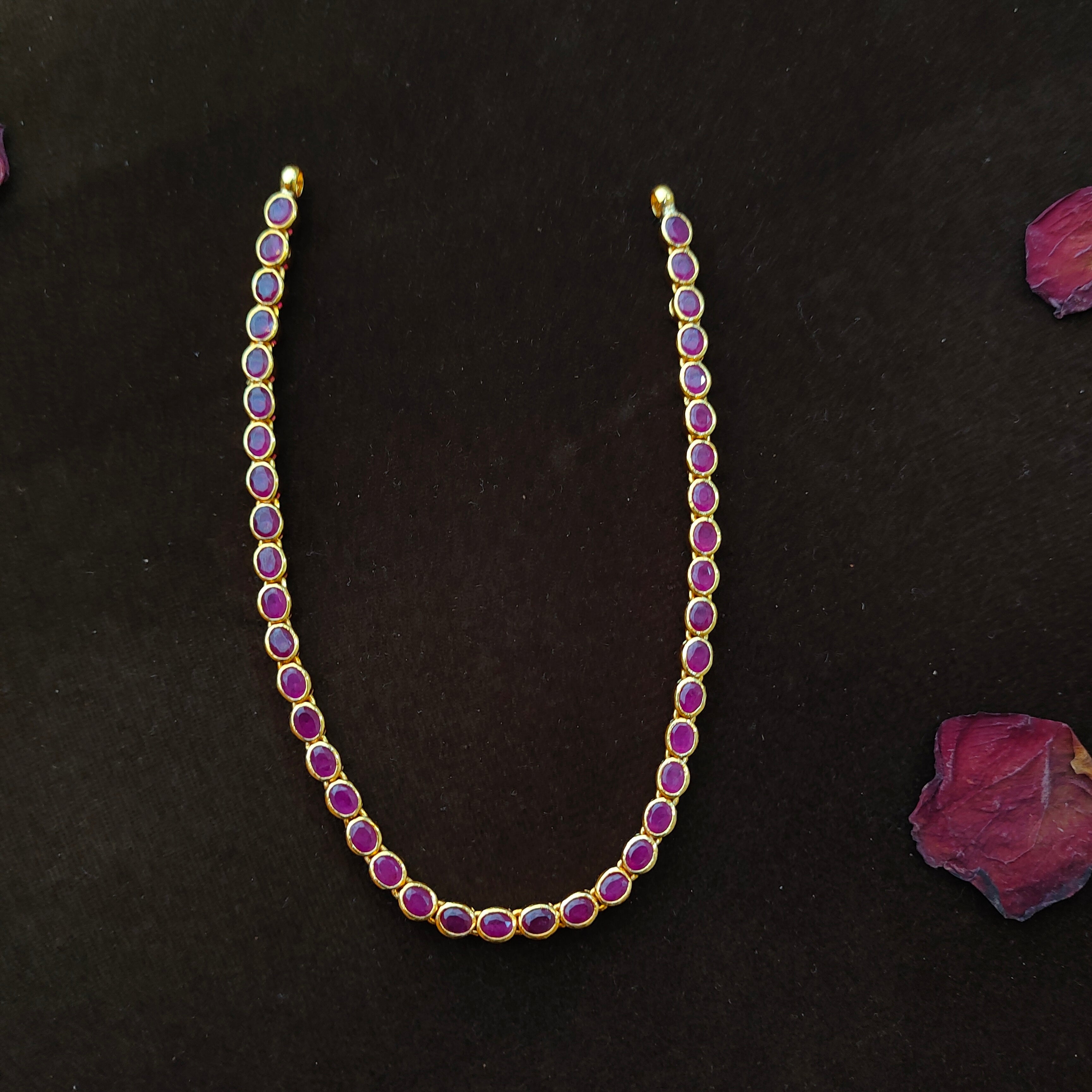 925 Gold Plated Reversable Neckpiece -1385