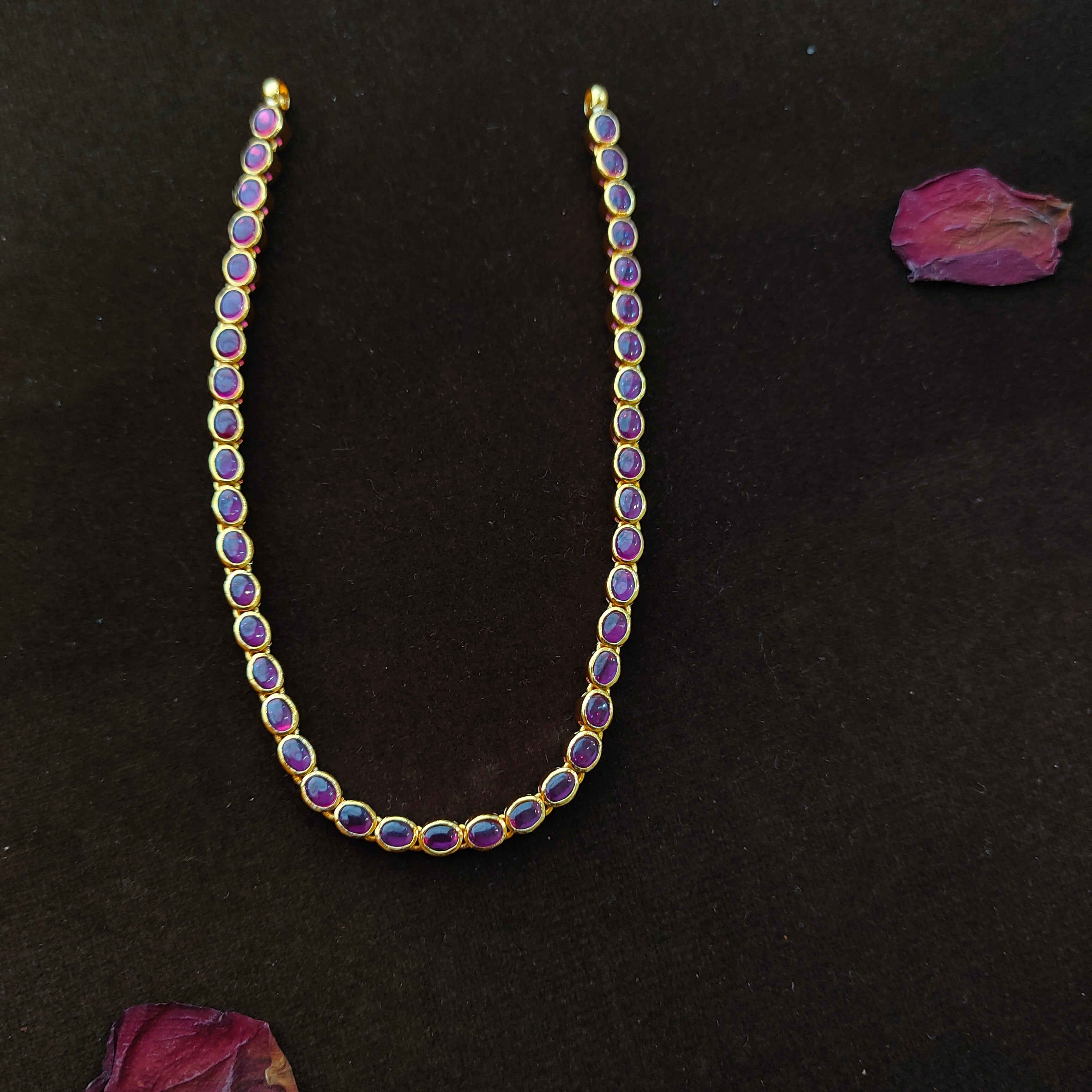 925 Gold Plated Reversable Neckpiece -1386