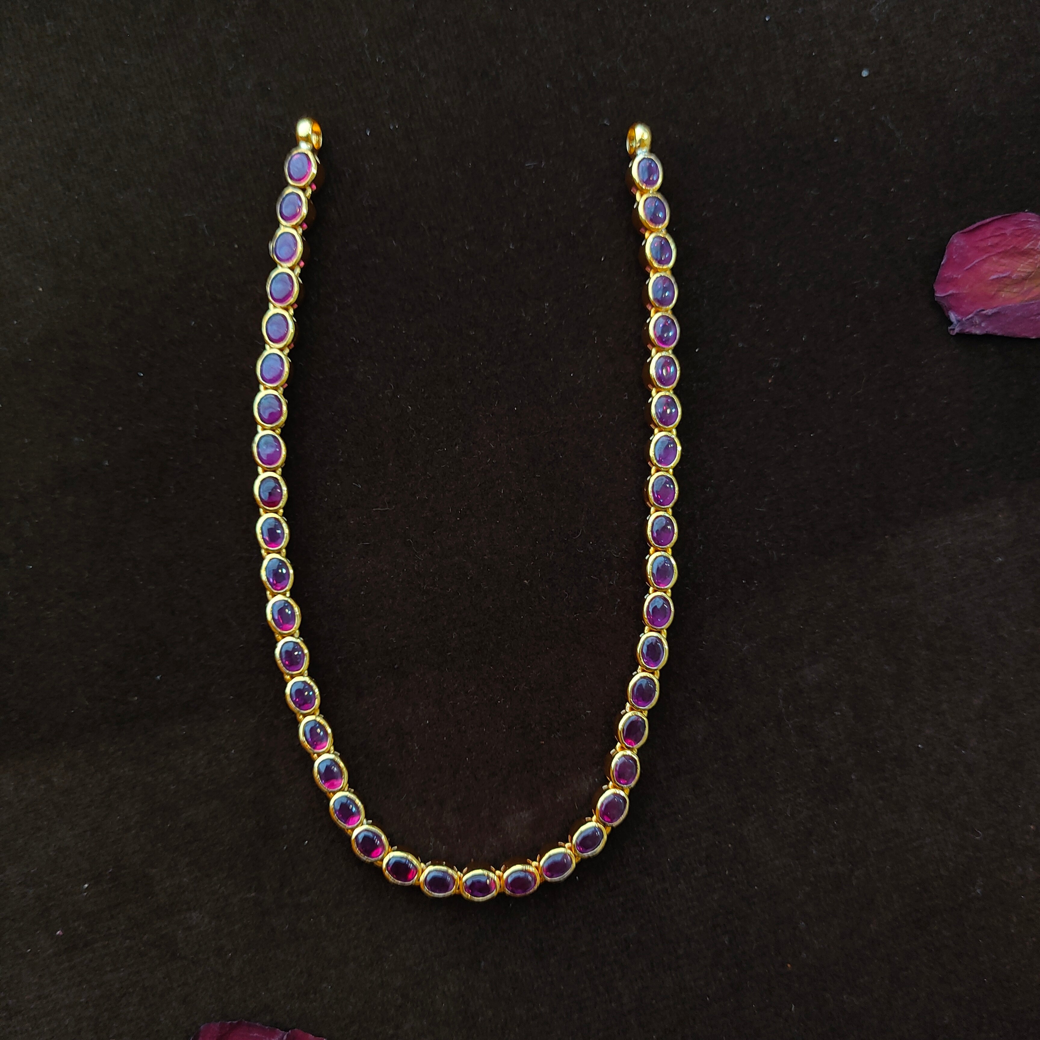 925 Gold Plated Reversable Neckpiece -1386