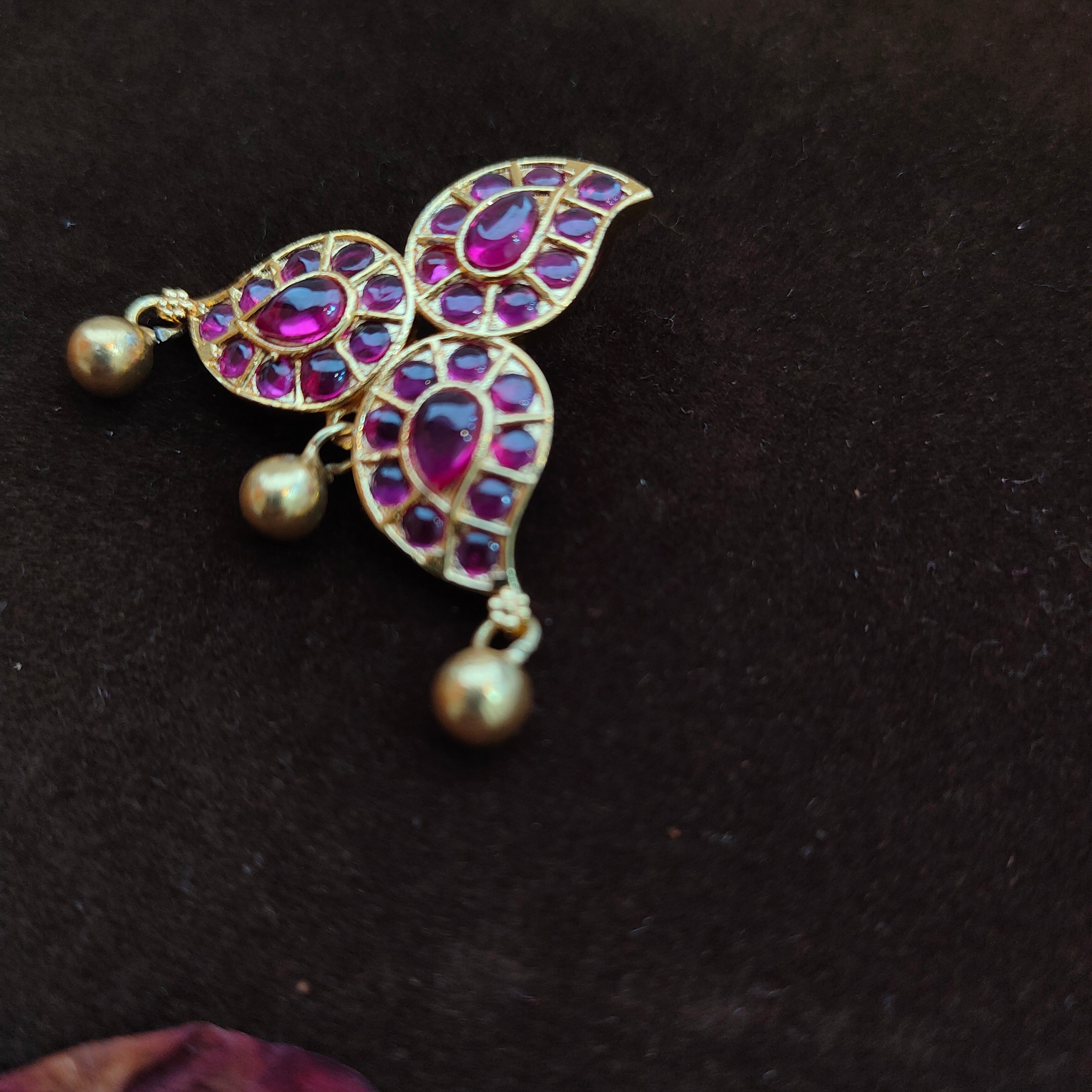 925 Silver Ruby Mango Pendant-1463