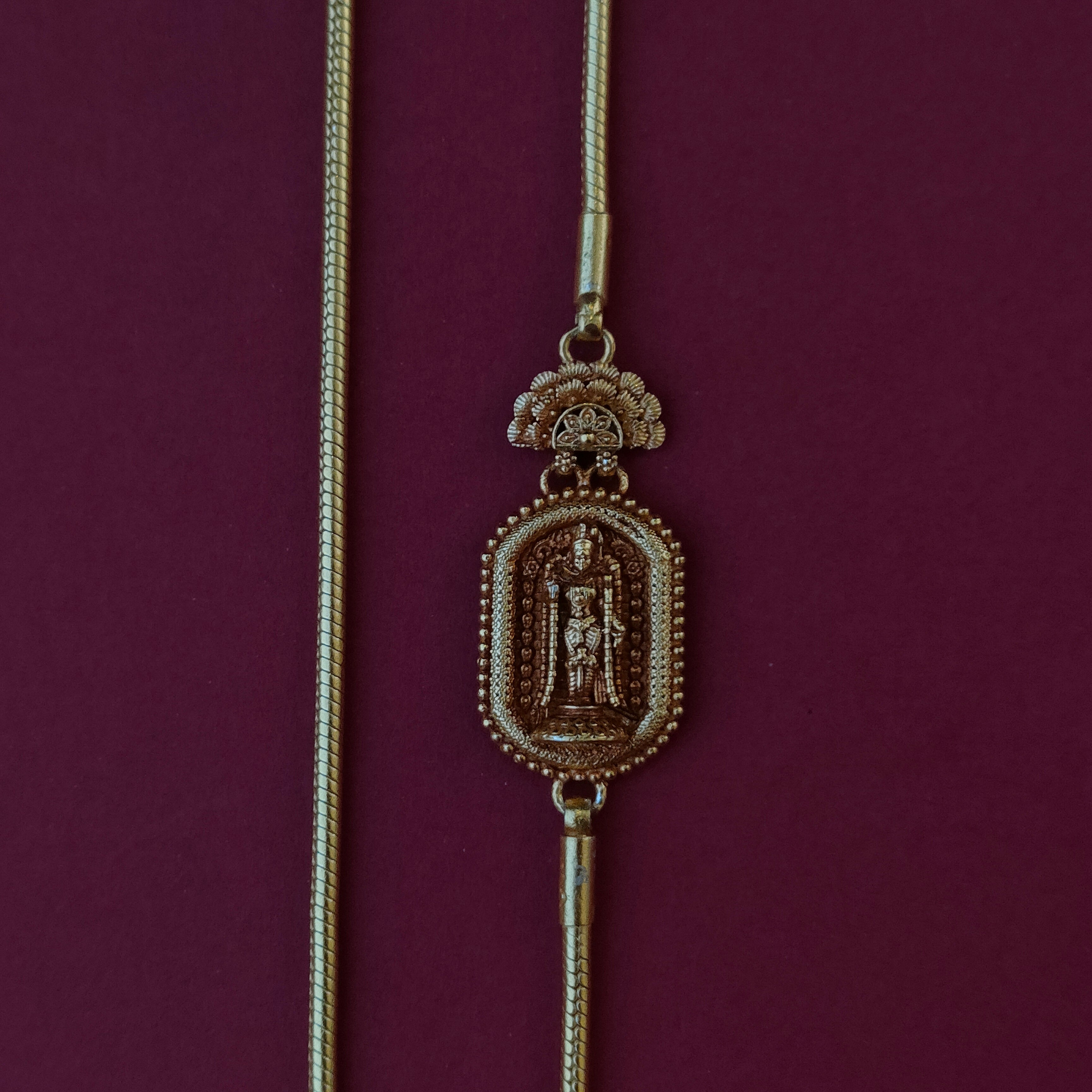 925 Silver Lakshmi Mugapu Chain -1488