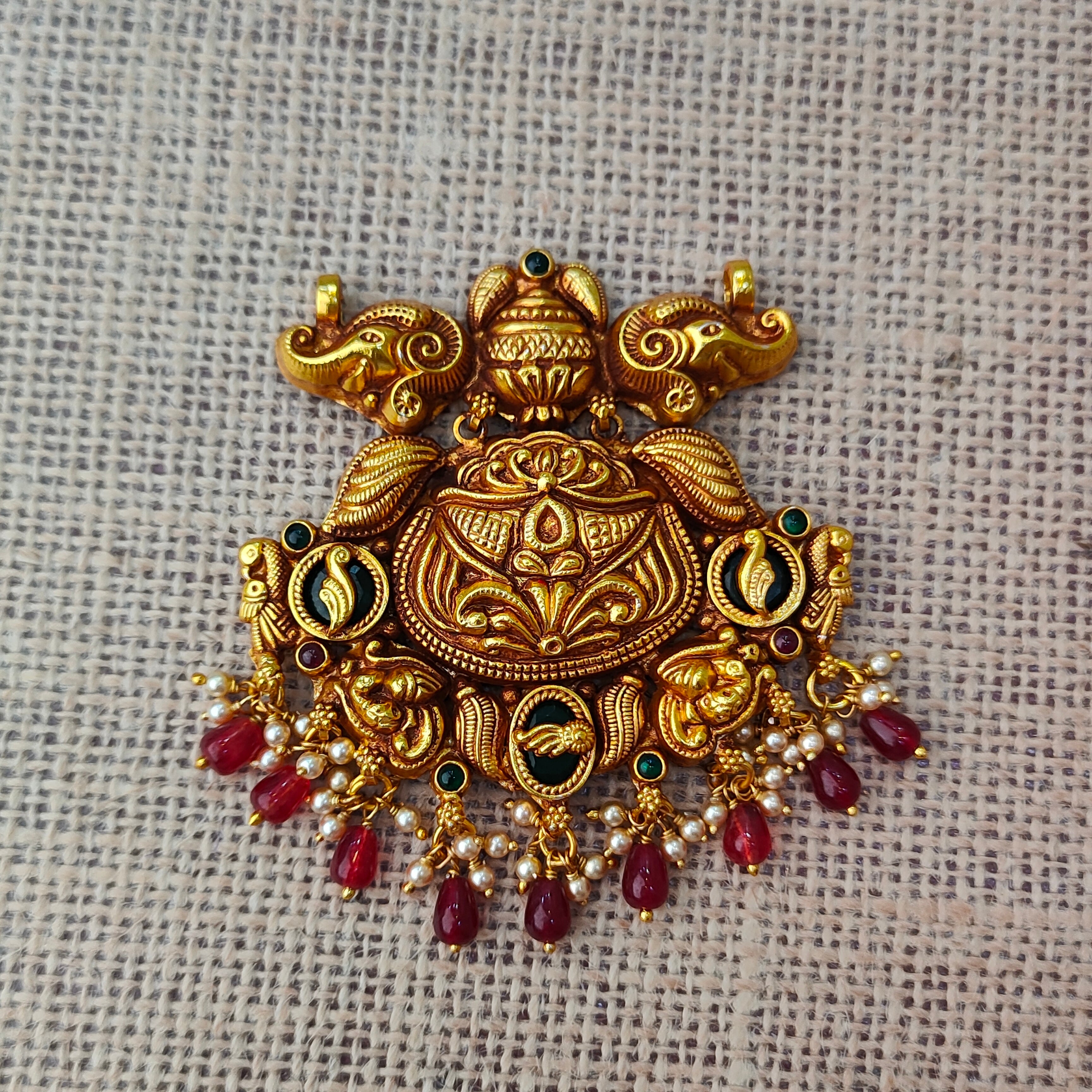 925 Silver Gold plated Pendant-5583