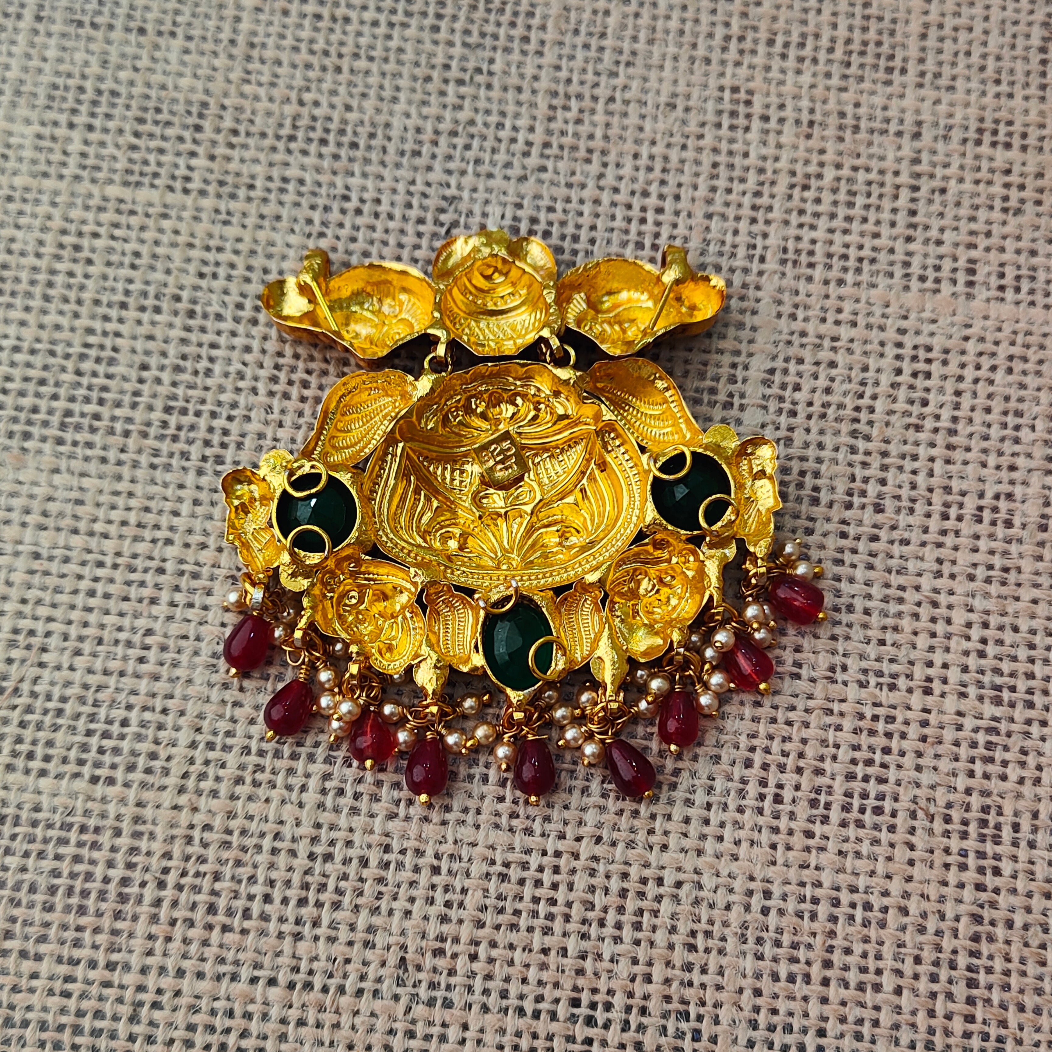 925 Silver Gold plated Pendant-5583