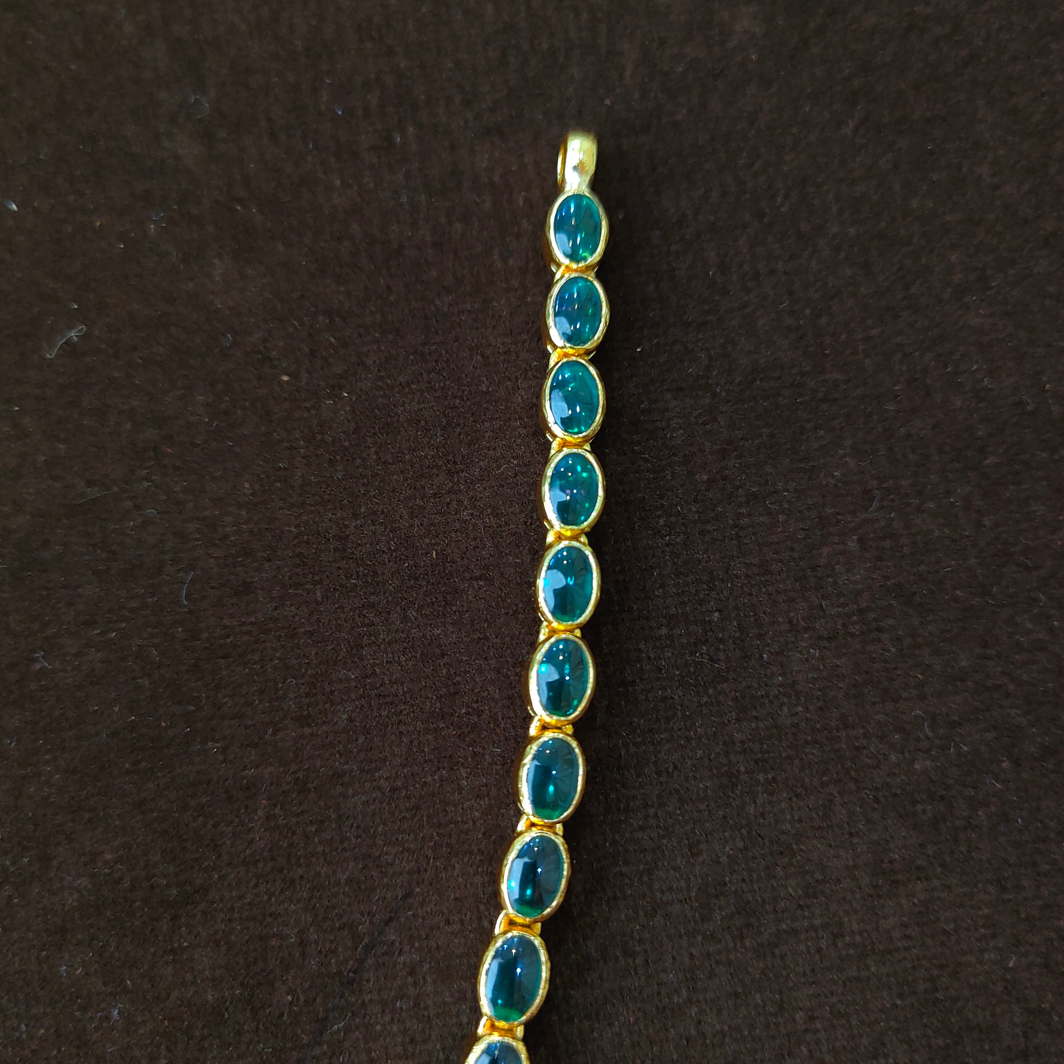 925 Gold Plated Reversable Floral Neckpiece -5571