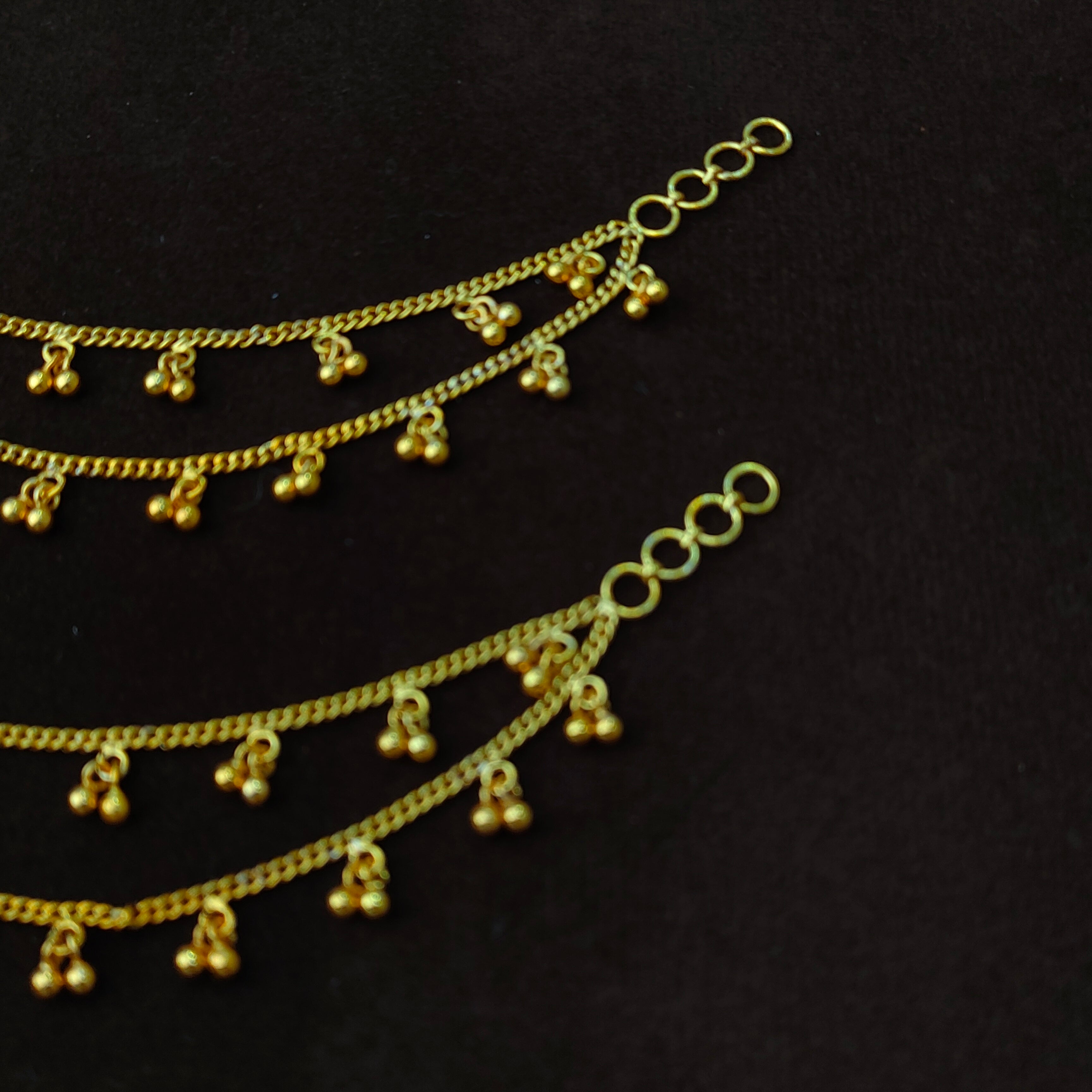 925 Silver Gold Plated Earchain-5569