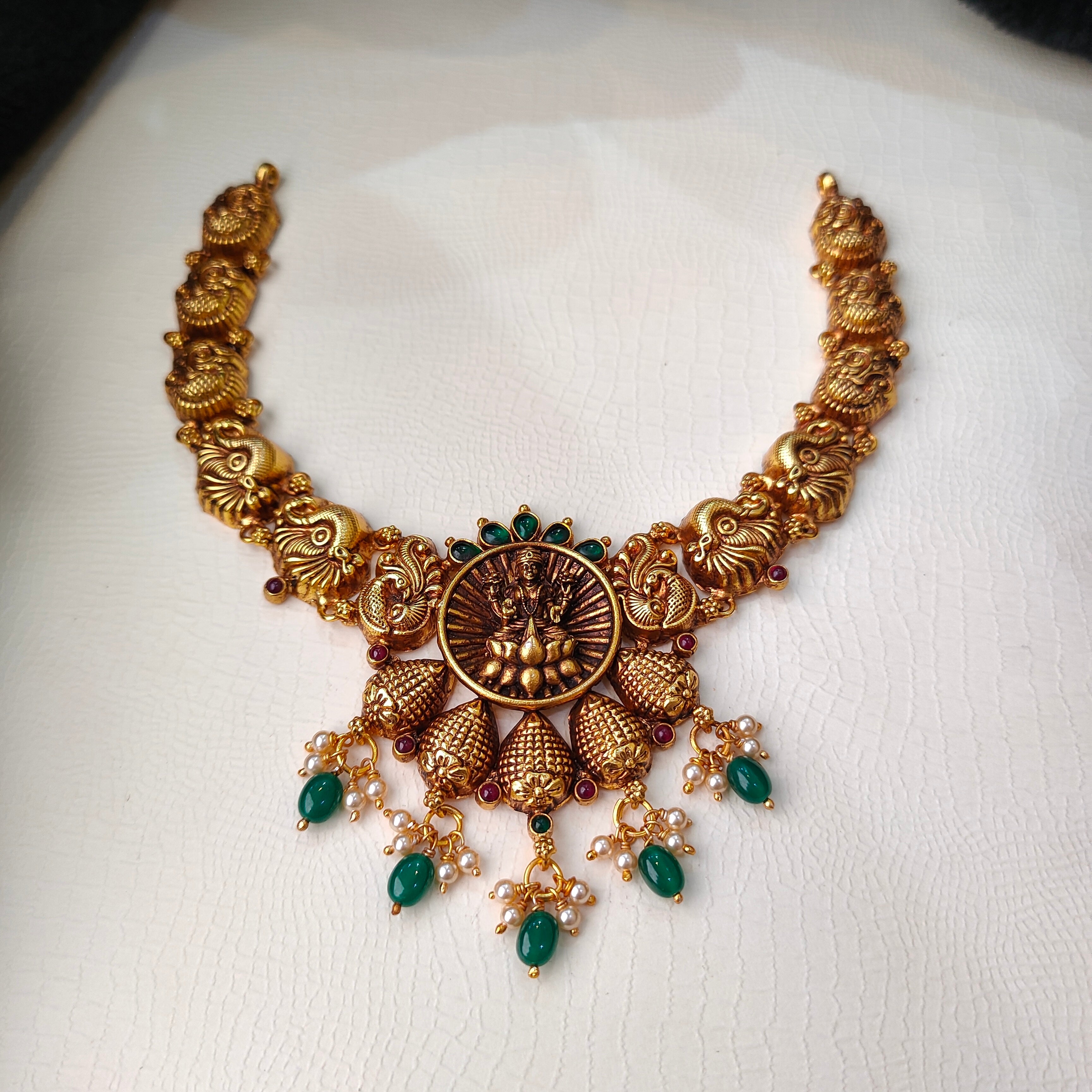 925 Silver Traditional Lakshmi Necklace -5632