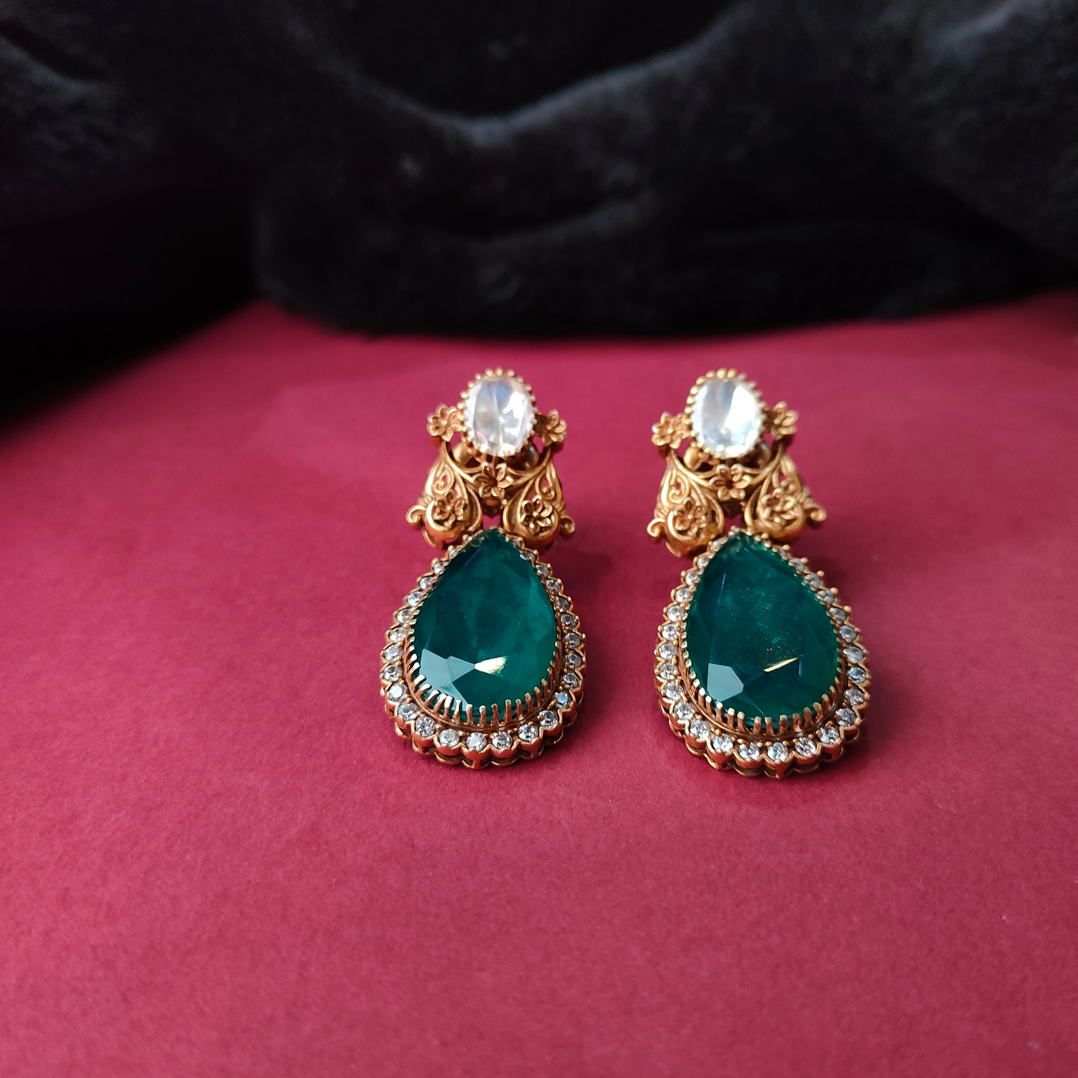 925 Silver Victorian Ganesha Necklace Set-5602