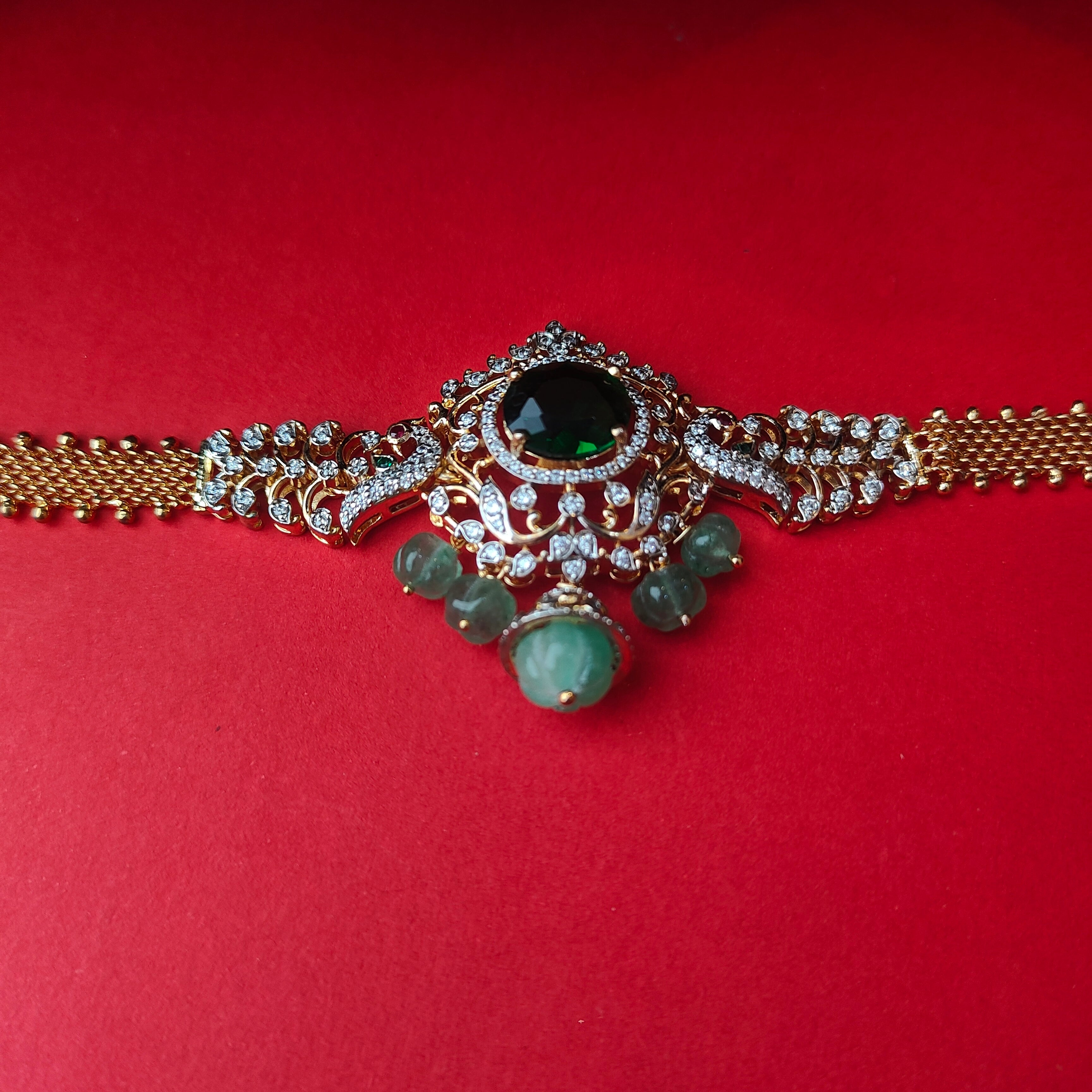 925 Silver Theia Diamond Look choker -5922