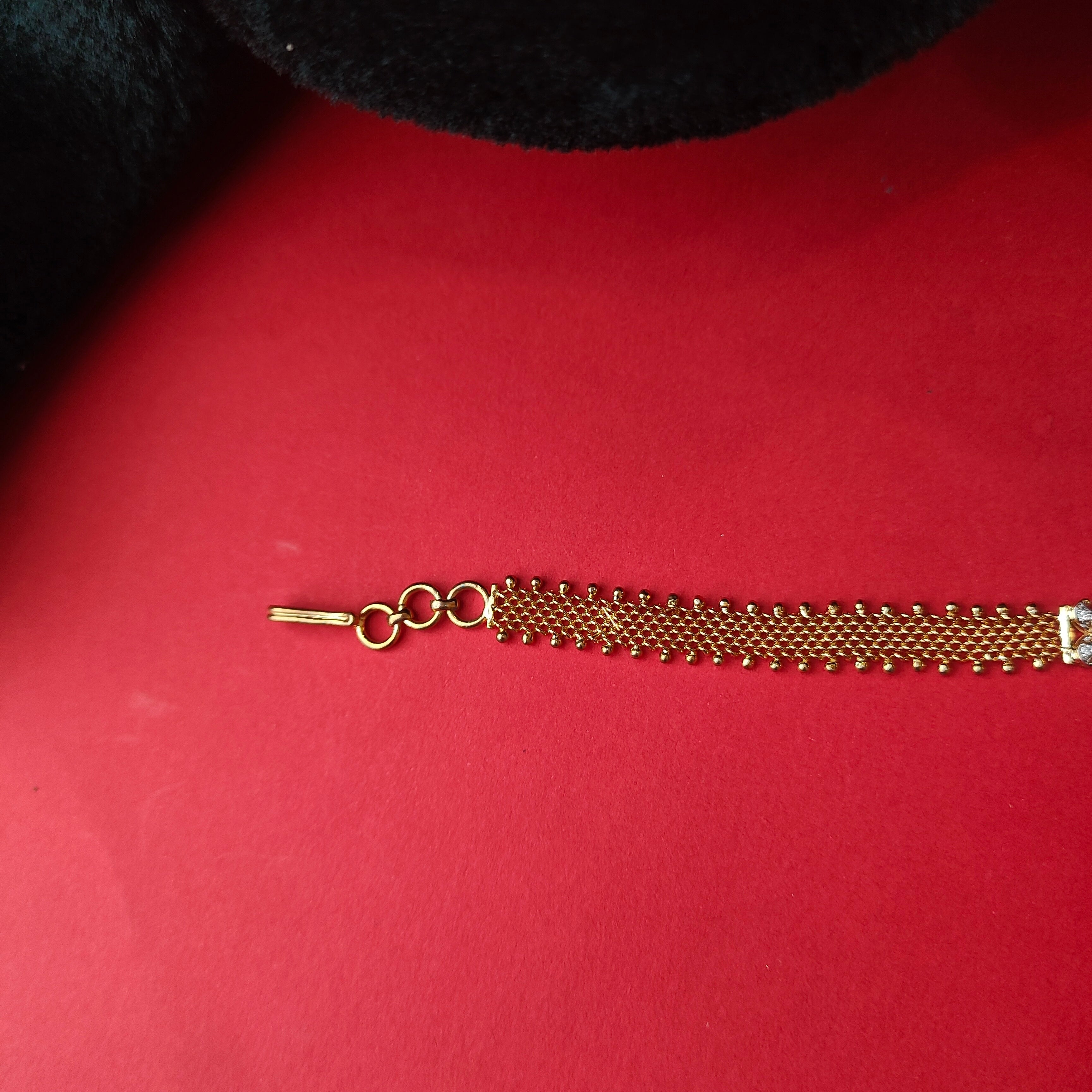 925 Silver Theia Diamond Look choker -5922