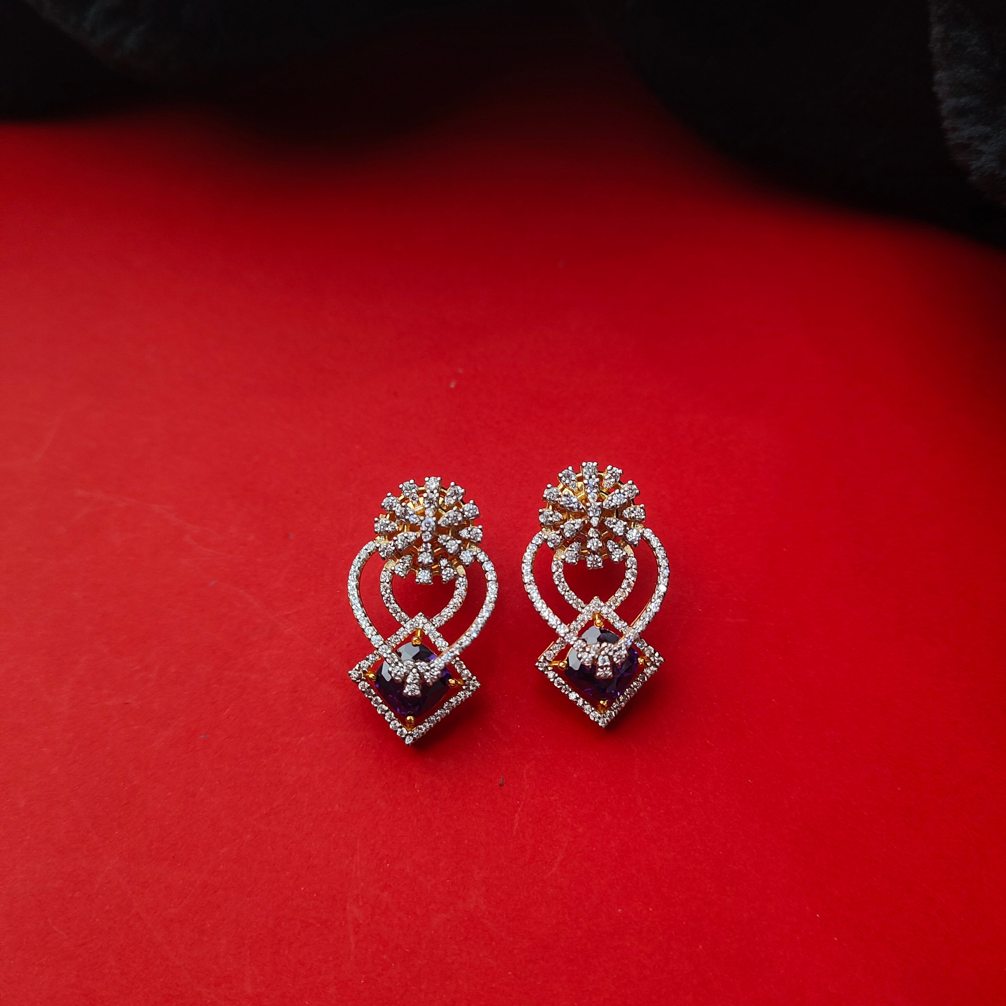 925 Silver Theia diamond look Necklace set- 0277