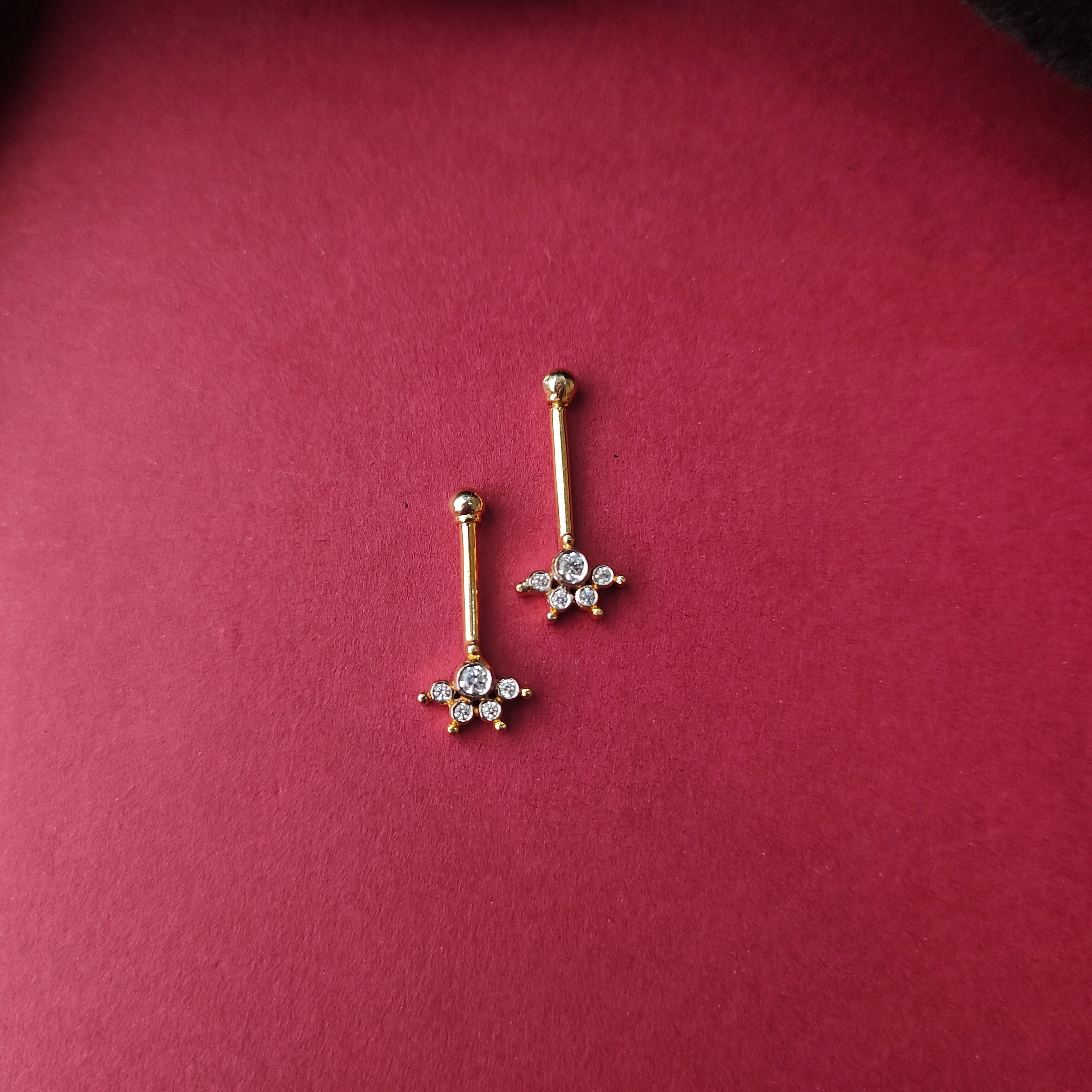 925 Silver Gold Plated Bugadi -1339