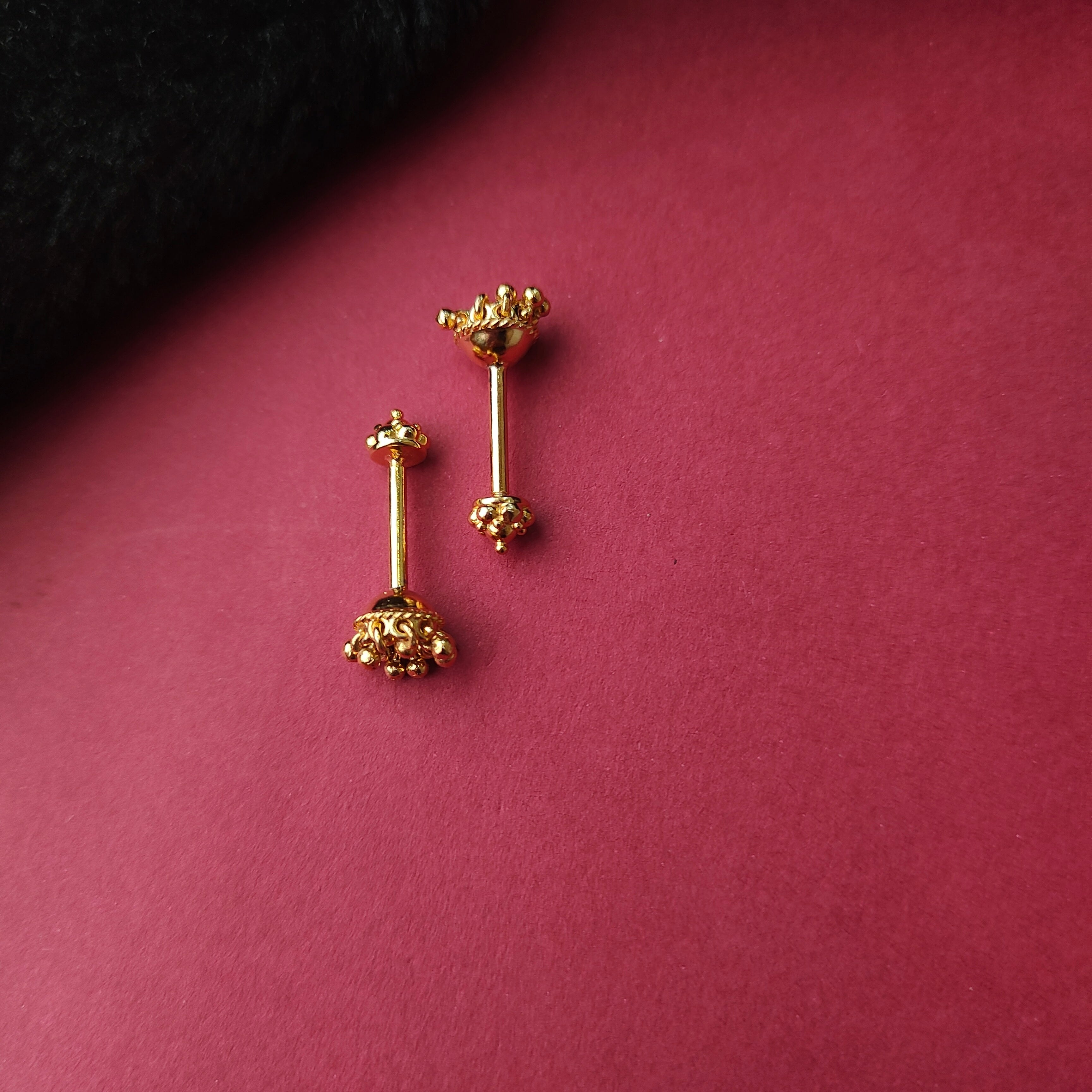 925 Silver Gold Plated Bugadi -1344