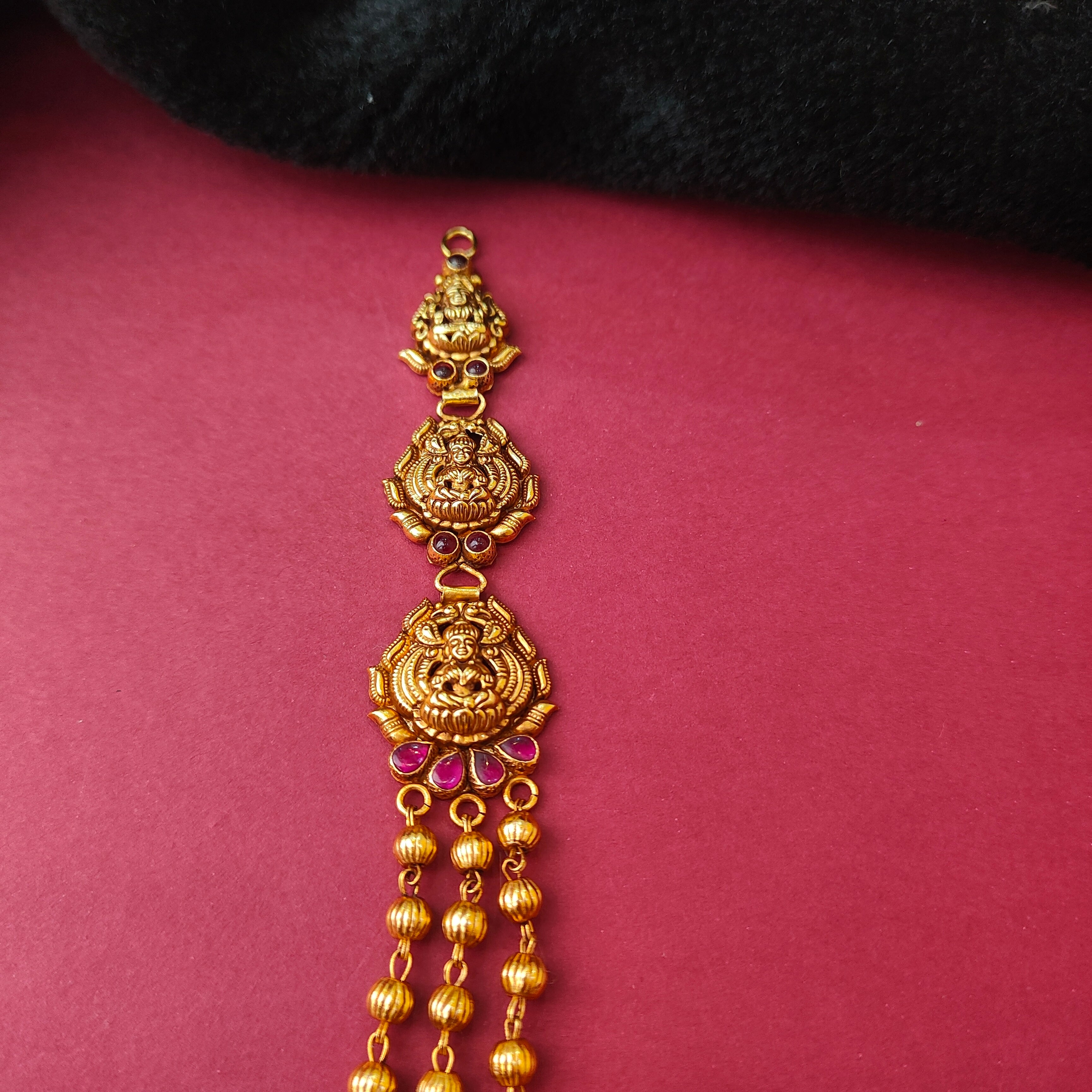 925 Silver Traditional Mohan Mala Necklace -0032