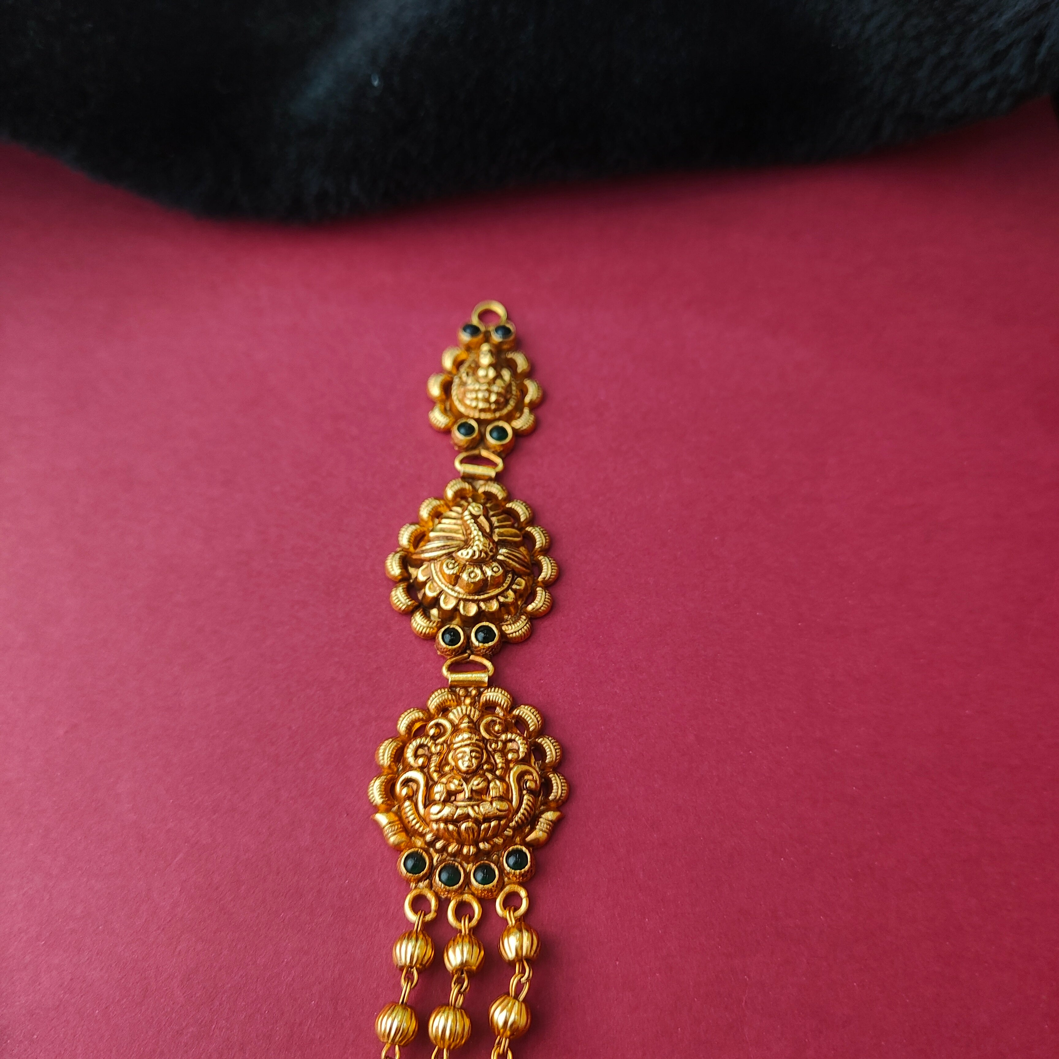 925 Silver Traditional Mohan Mala Necklace -0030