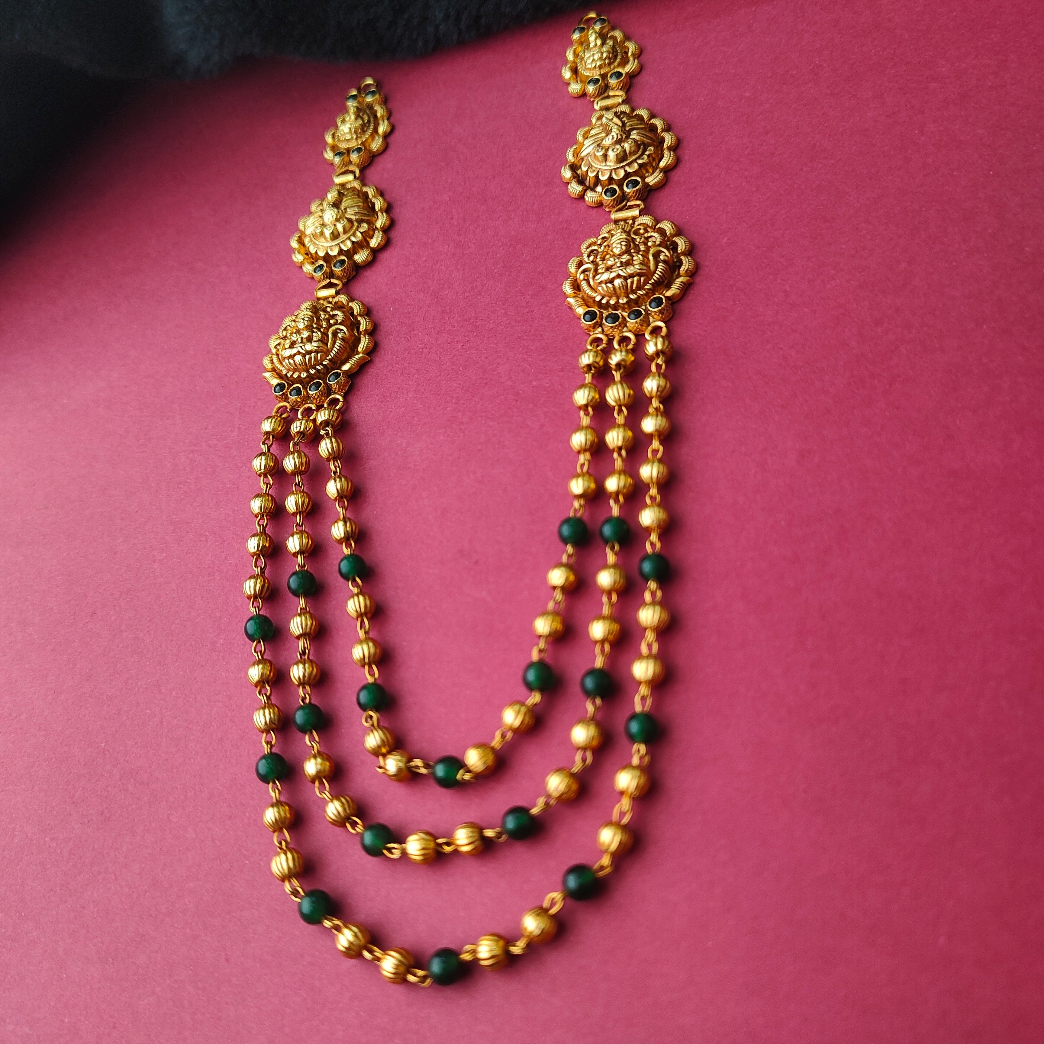 925 Silver Traditional Mohan Mala Necklace -0030