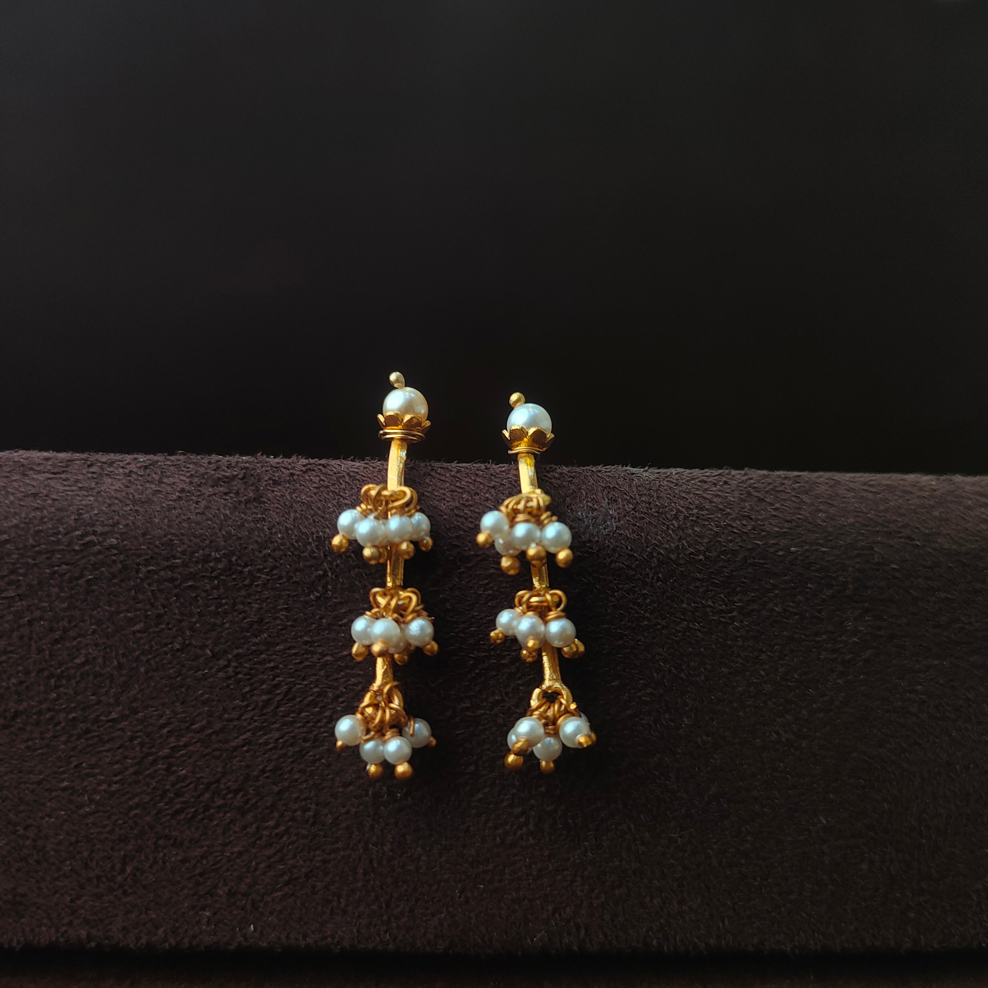 925 Silver Press type Pearl Bugadi -0073(MADE TO ORDER)
