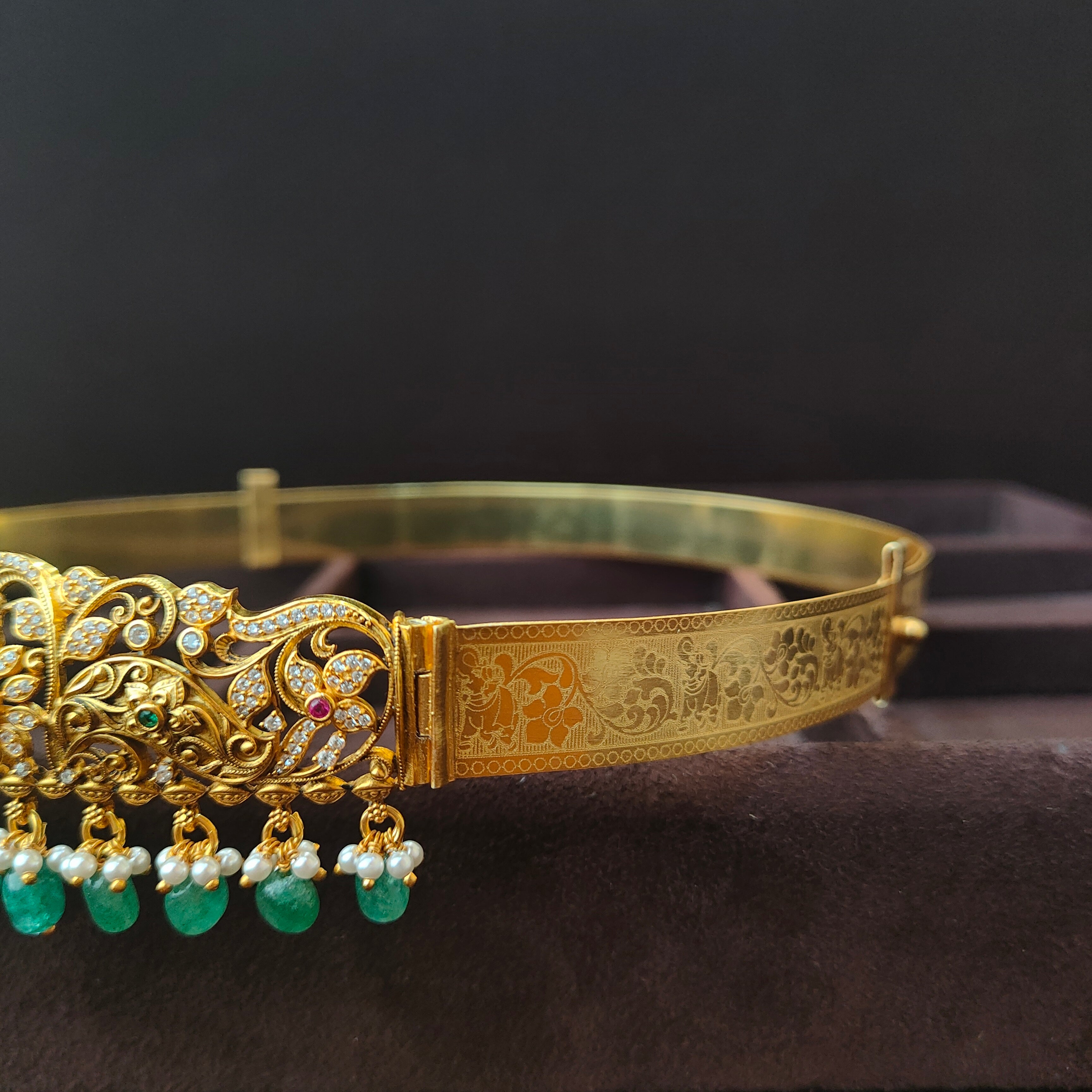 Pure 925 Silver Nakshi Waist Belt -0074 (FOR KIDS)