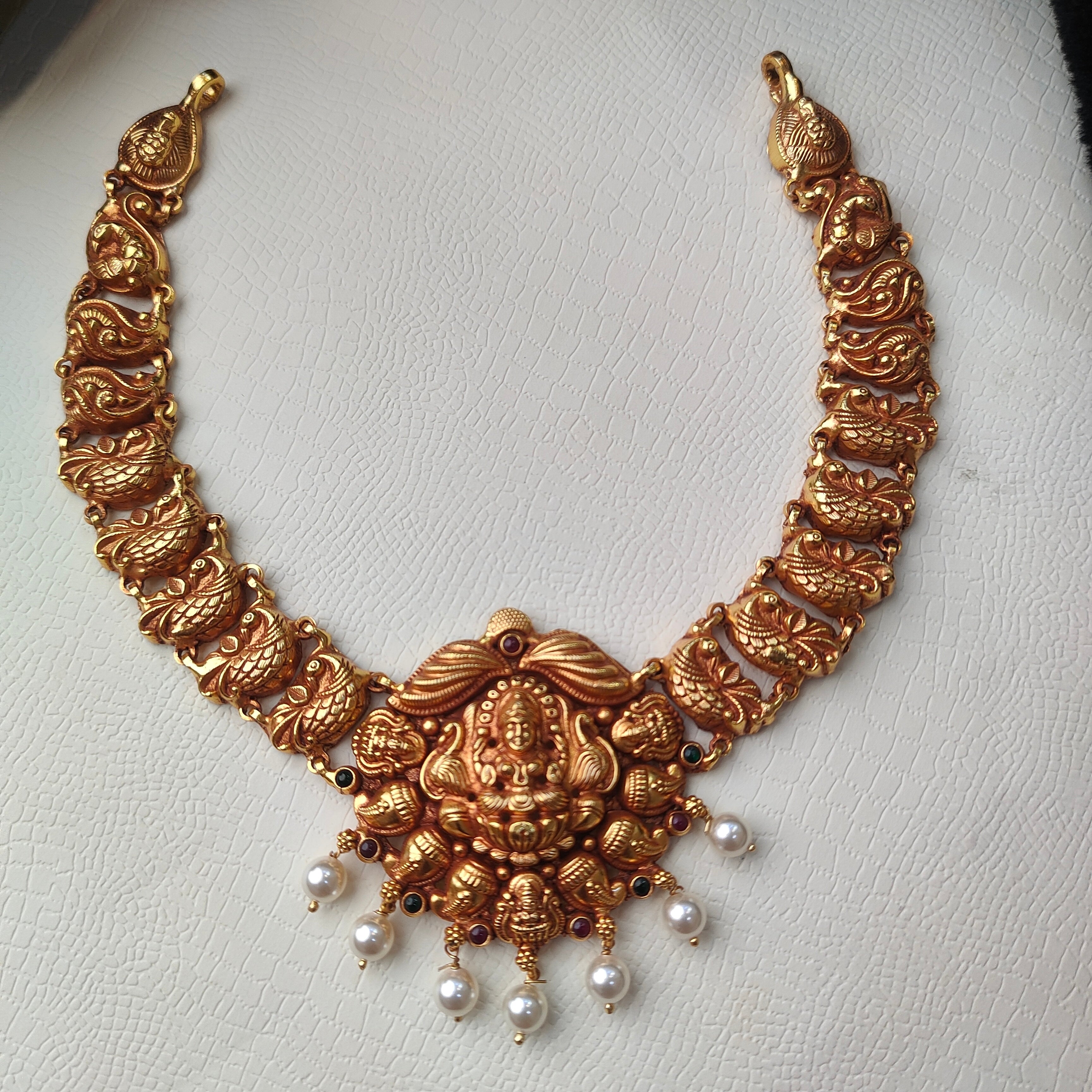 925 Silver Traditional Nakshi Necklace -0084