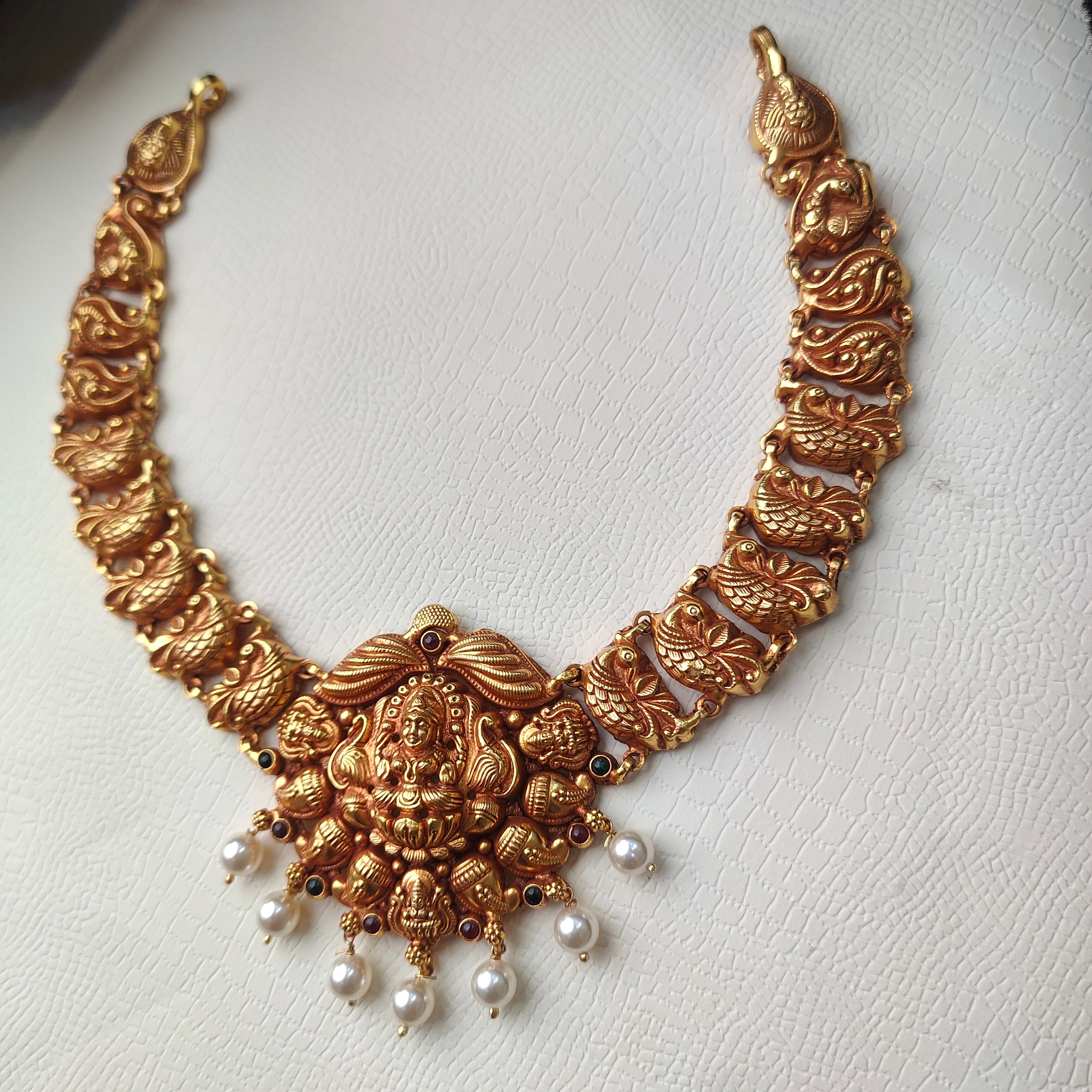 925 Silver Traditional Nakshi Necklace -0084