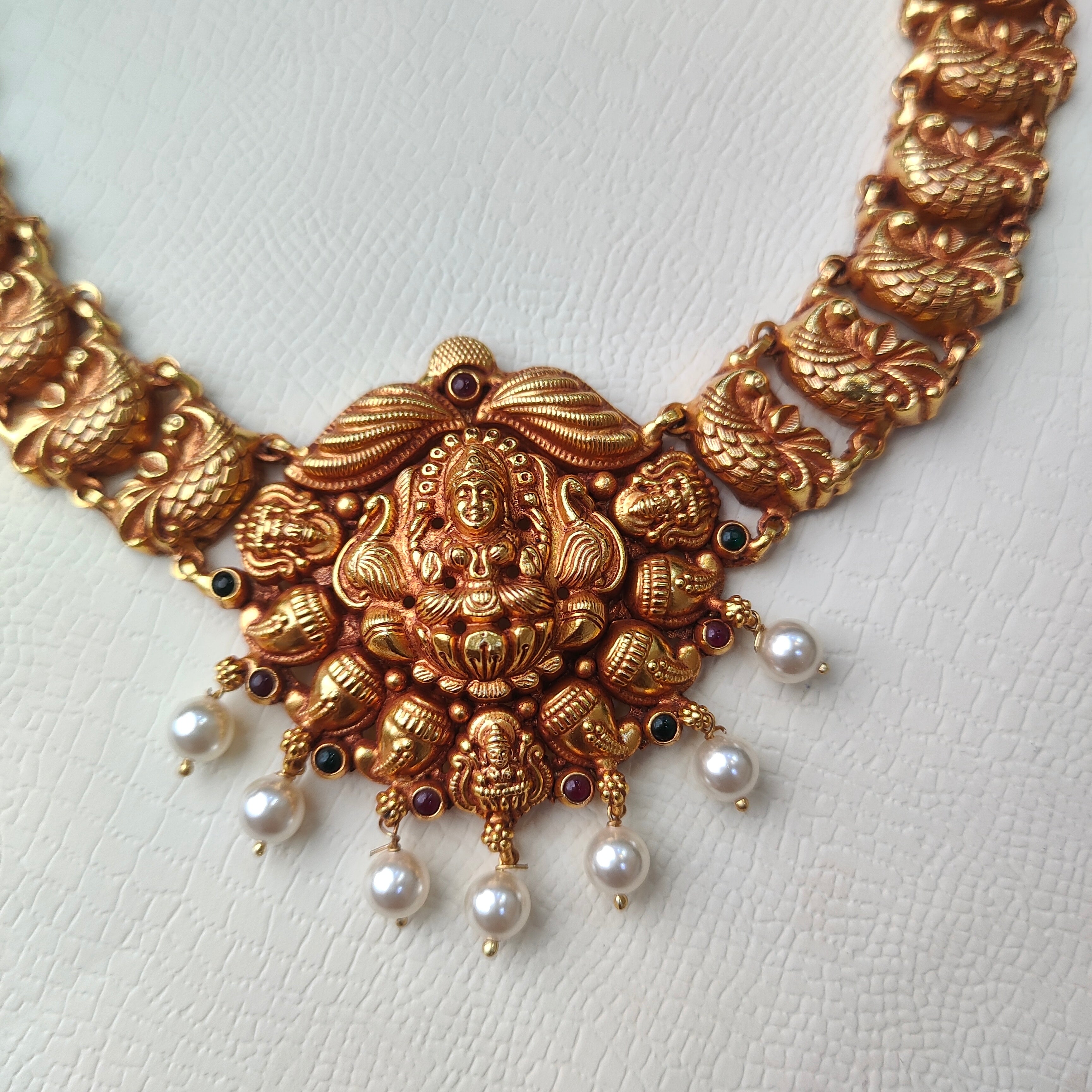 925 Silver Traditional Nakshi Necklace -0084