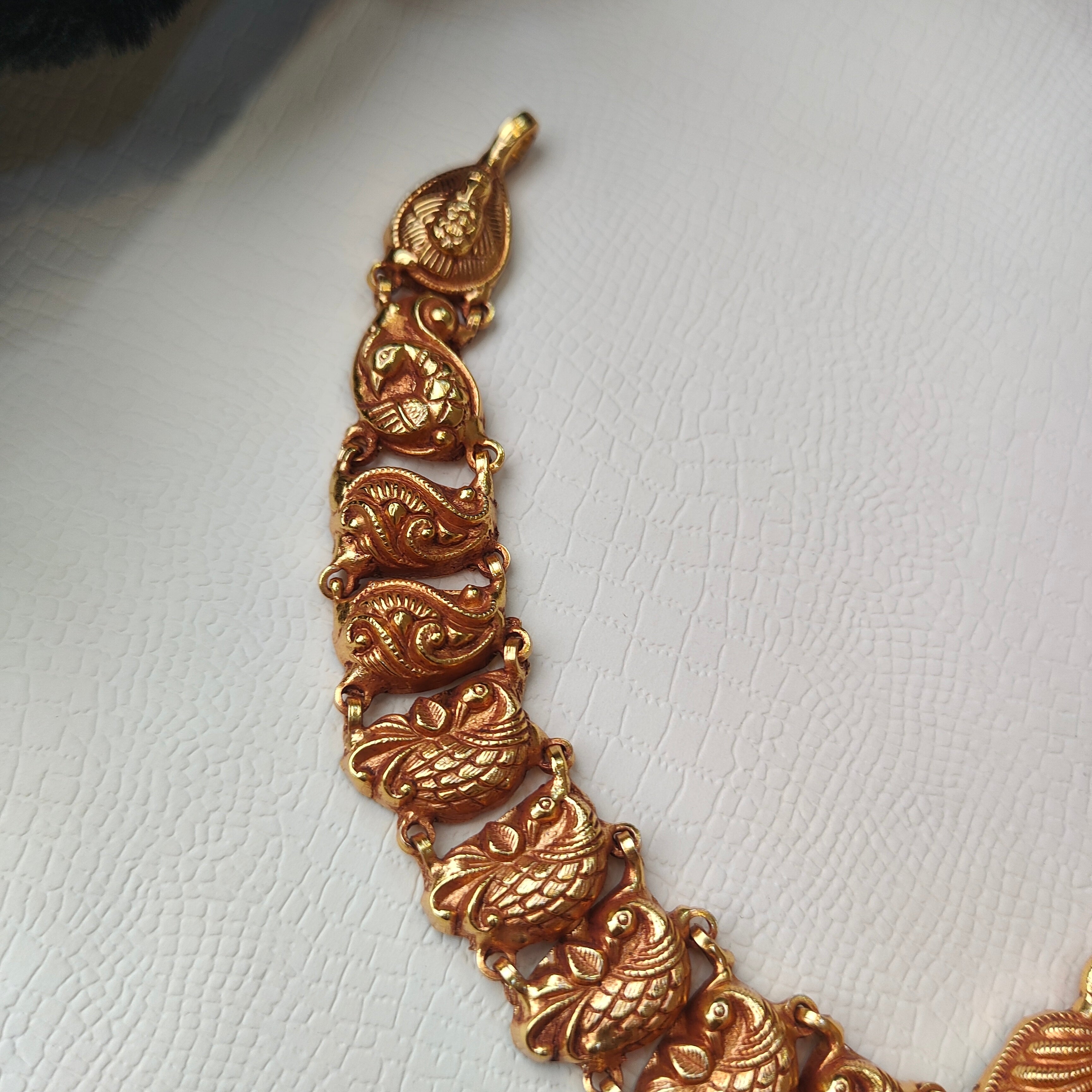 925 Silver Traditional Nakshi Necklace -0084