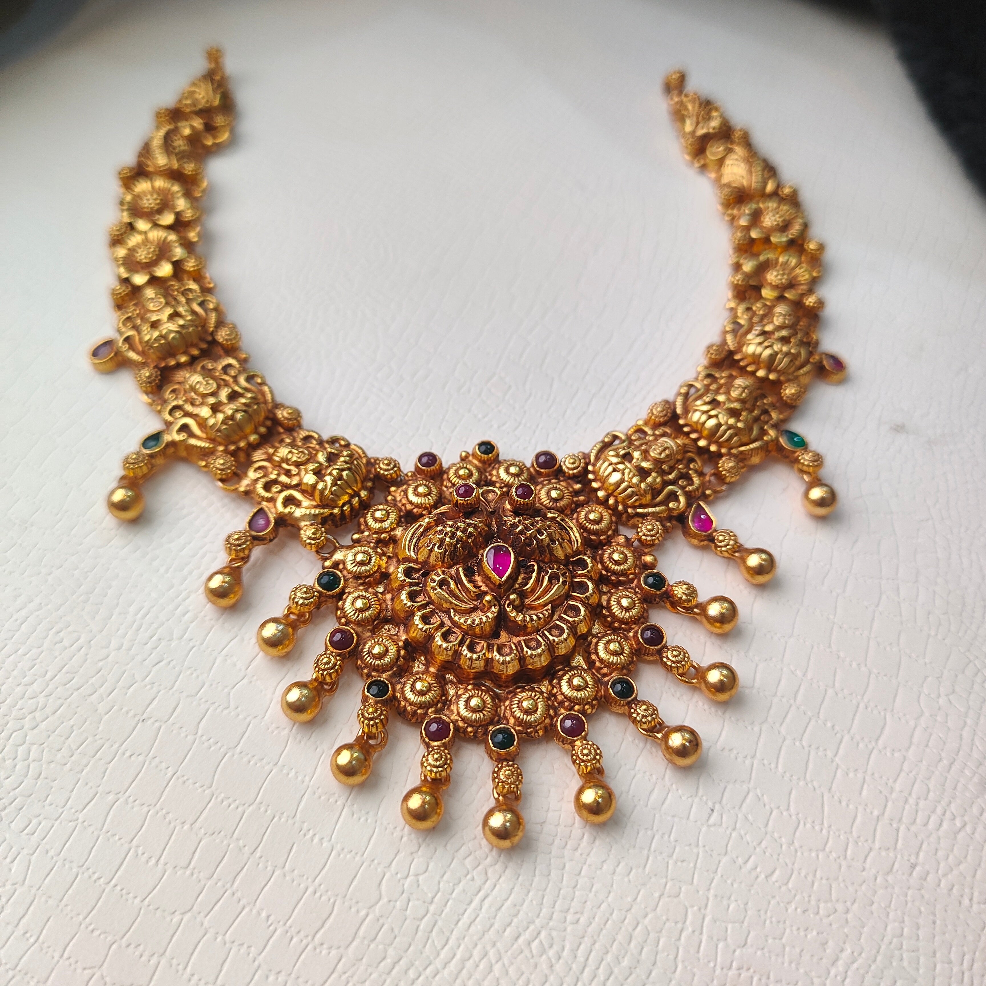 925 Silver Nakshi Necklace -0089