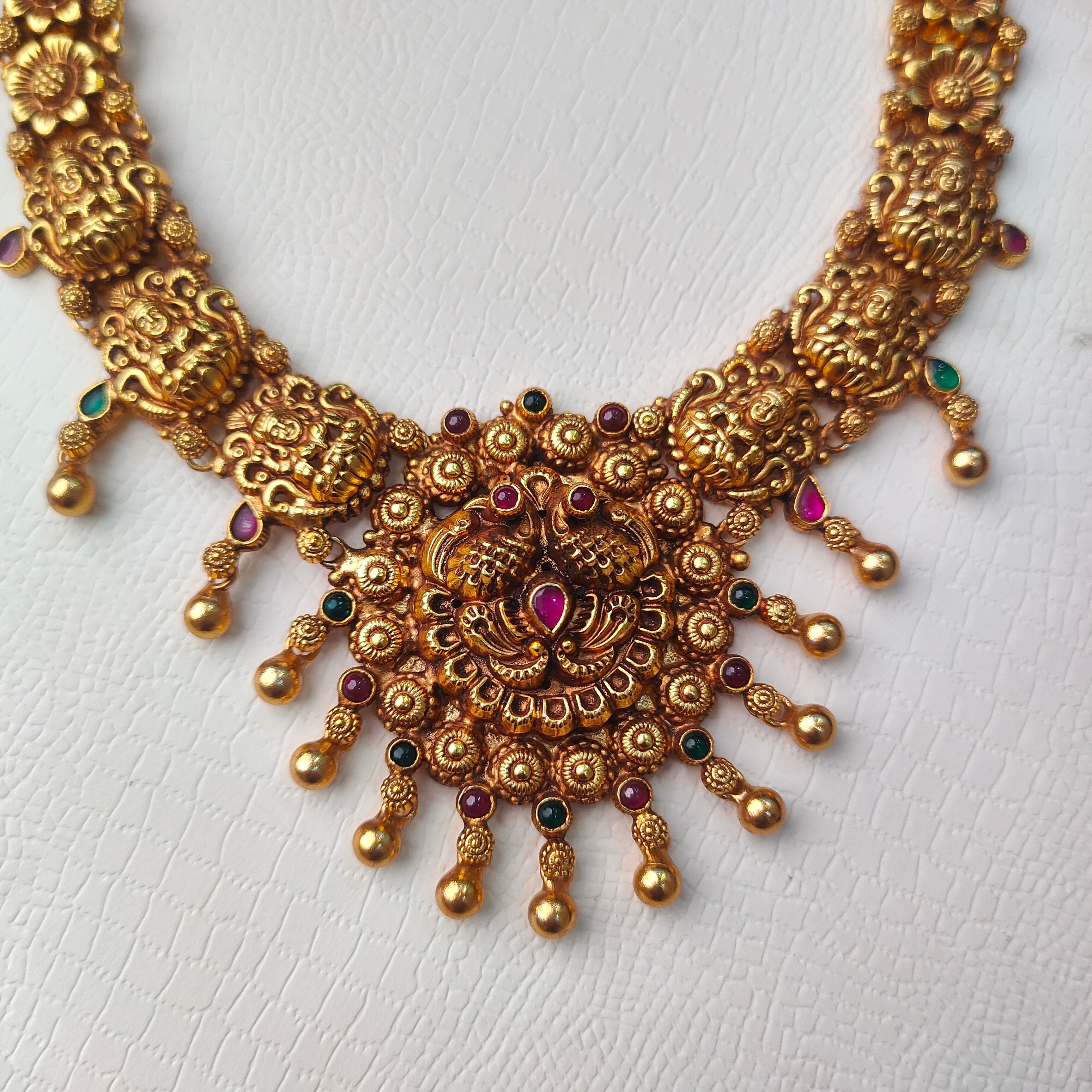 925 Silver Nakshi Necklace -0089