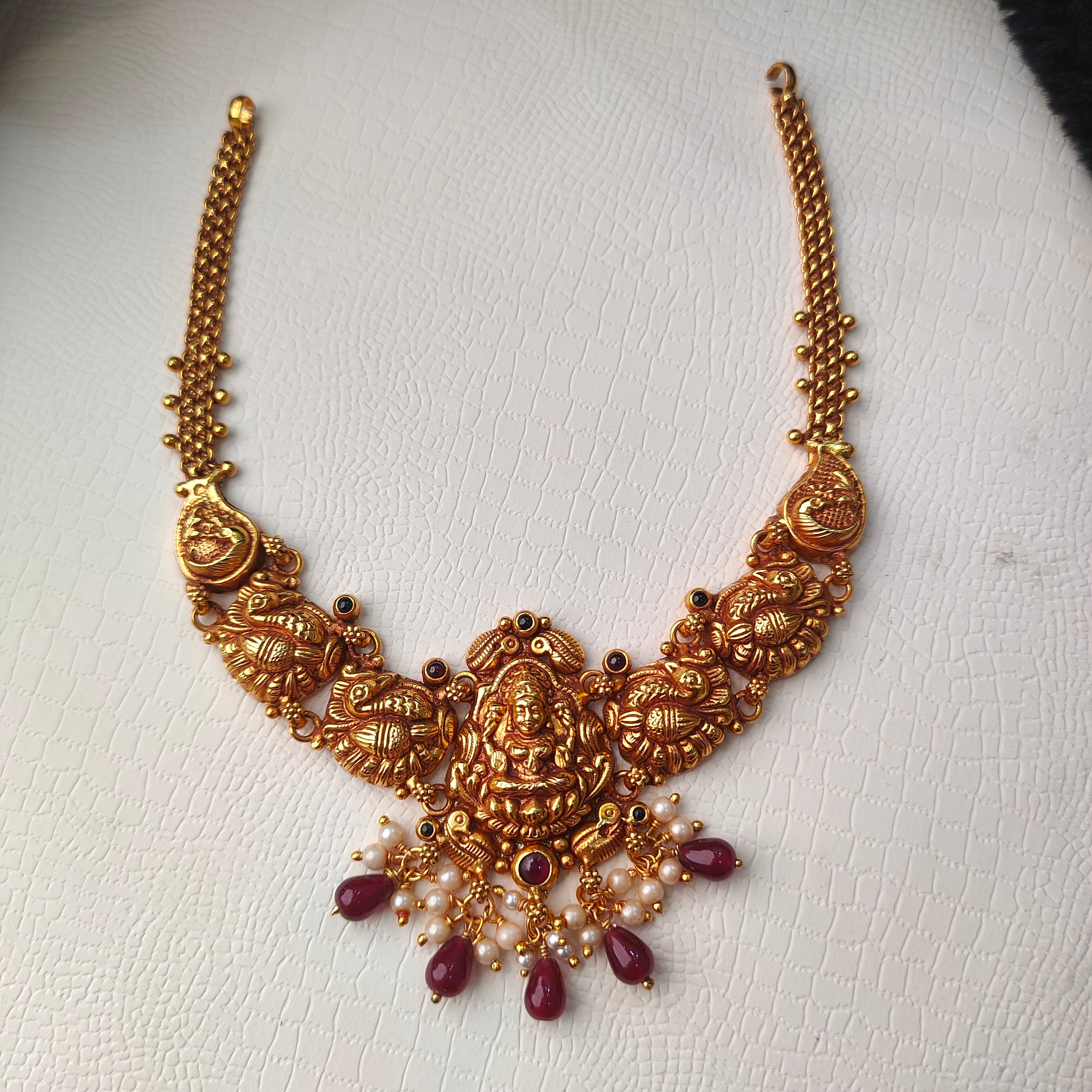 925 Silver Nakshi Necklace -0081