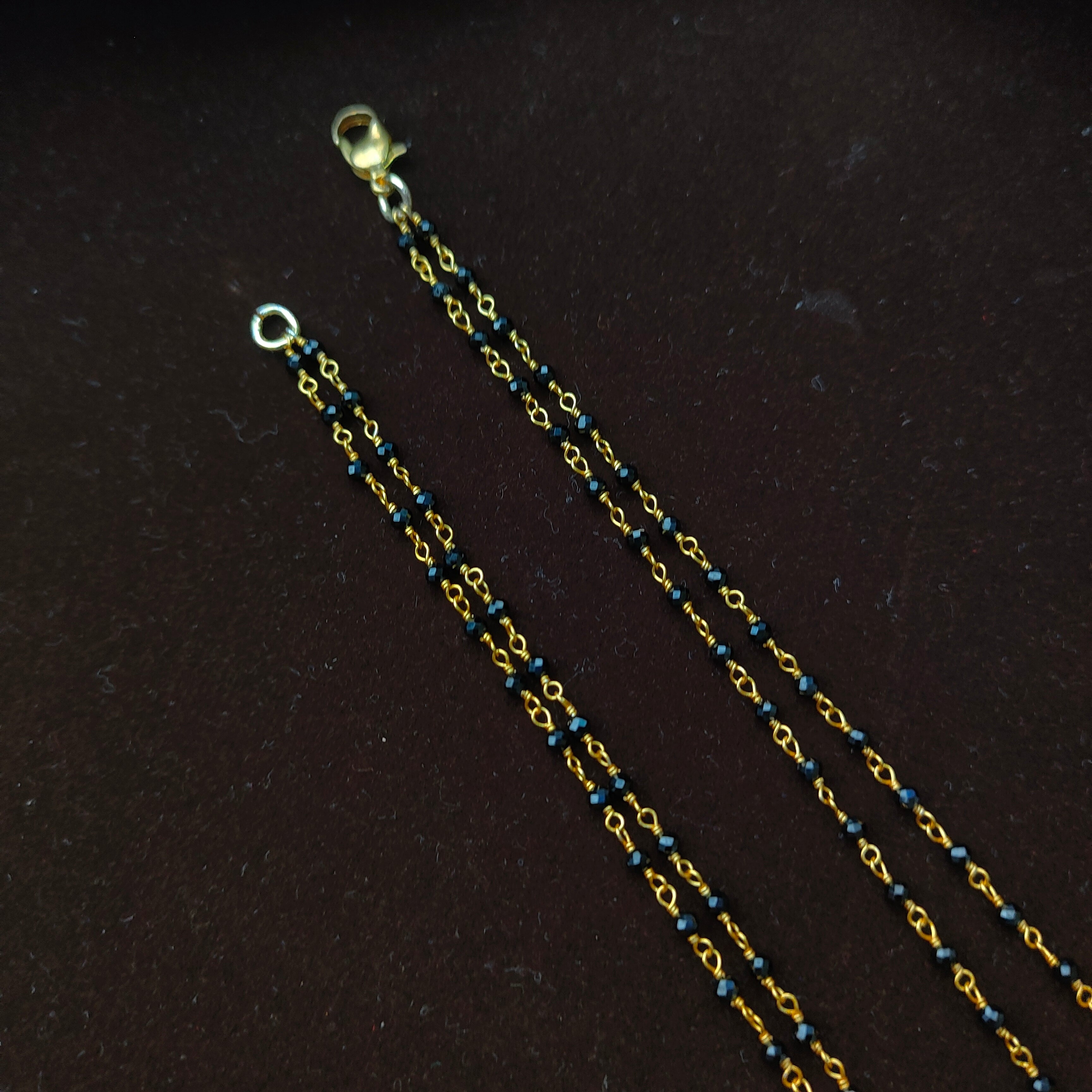 Pure 925 Silver Nakshi Coral Mangala Suthra-0340