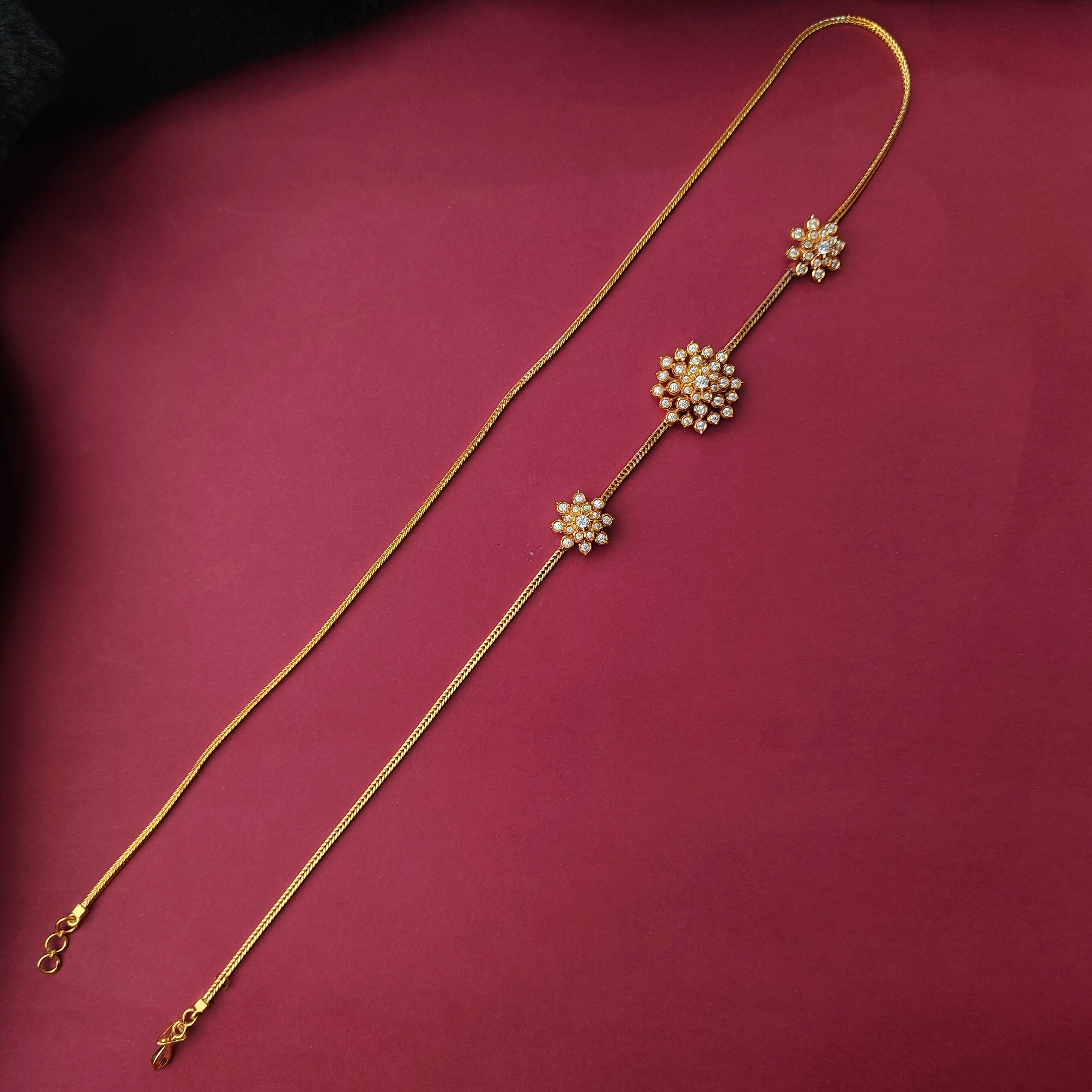 925 Silver Gold Plated Mugapu Chain-229