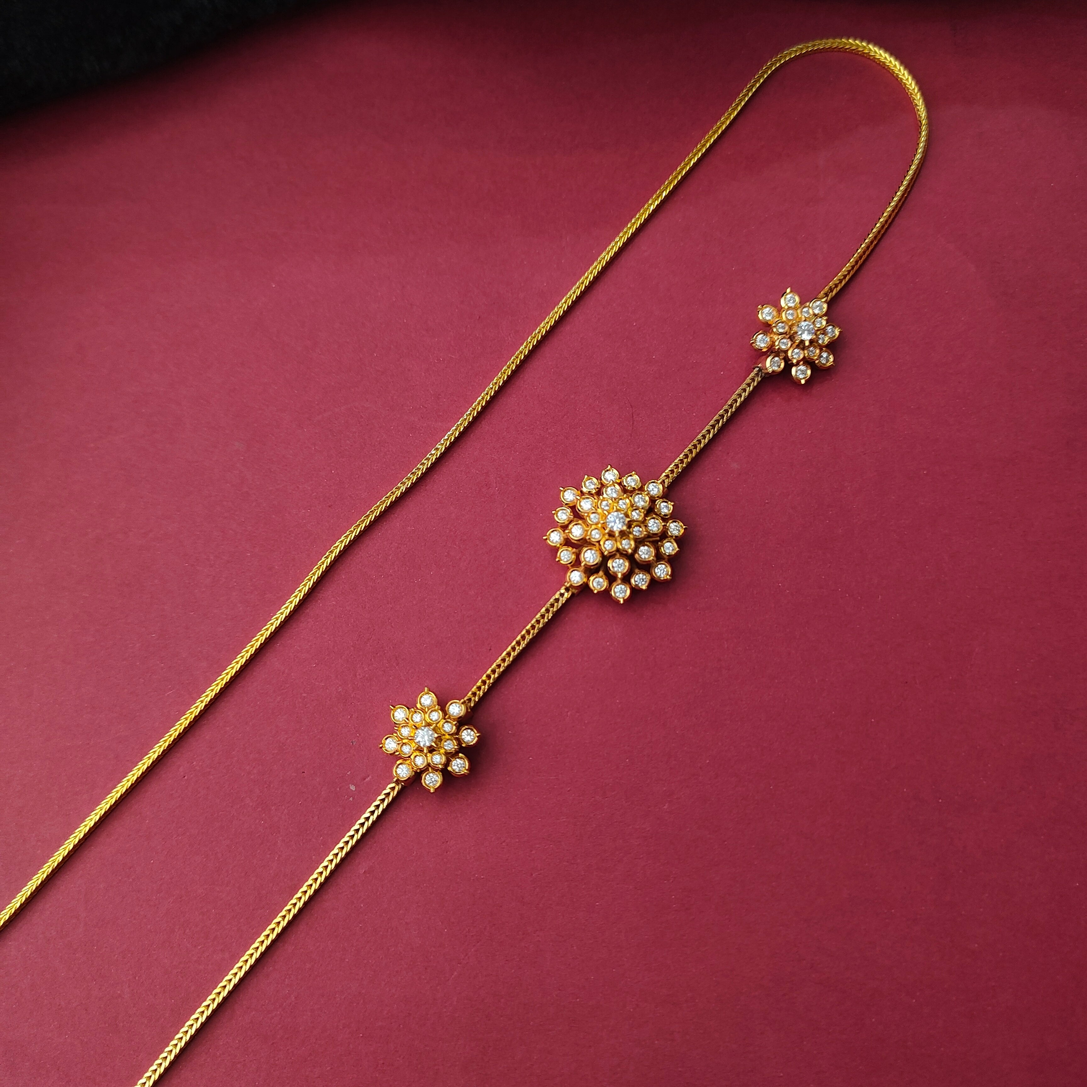 925 Silver Gold Plated Mugapu Chain-229