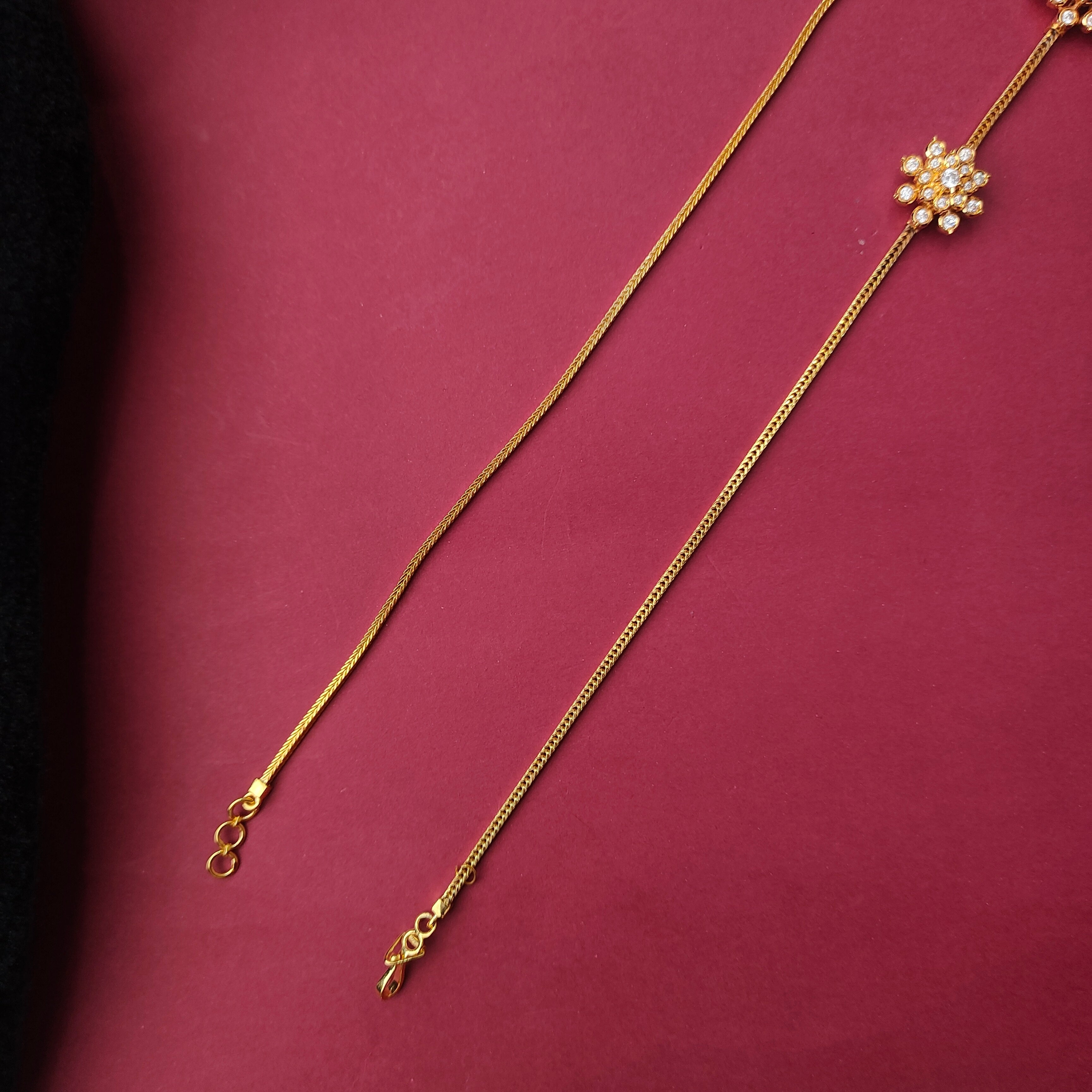 925 Silver Gold Plated Mugapu Chain-229