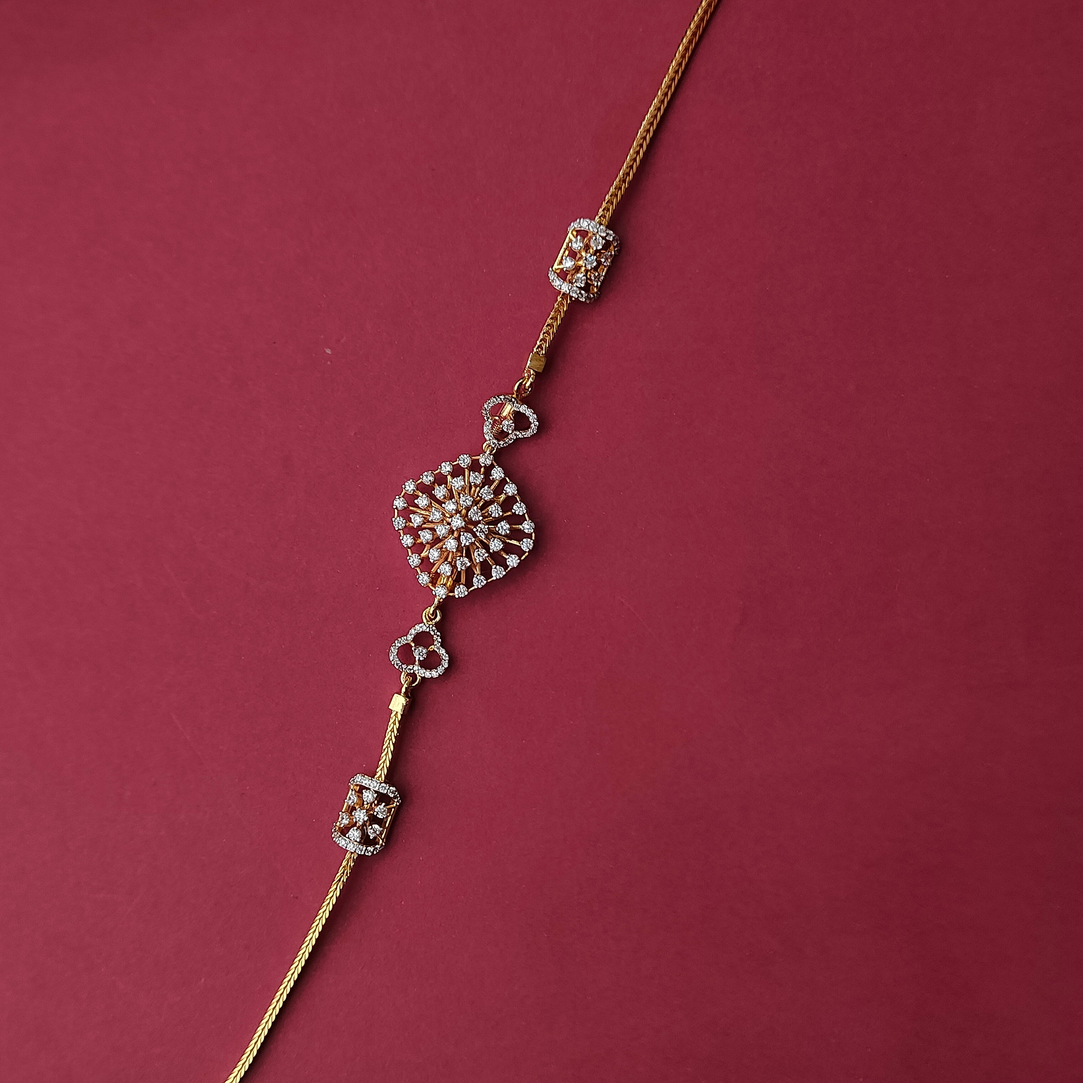 925 Silver Gold Plated Mugapu Chain-222 Made to order