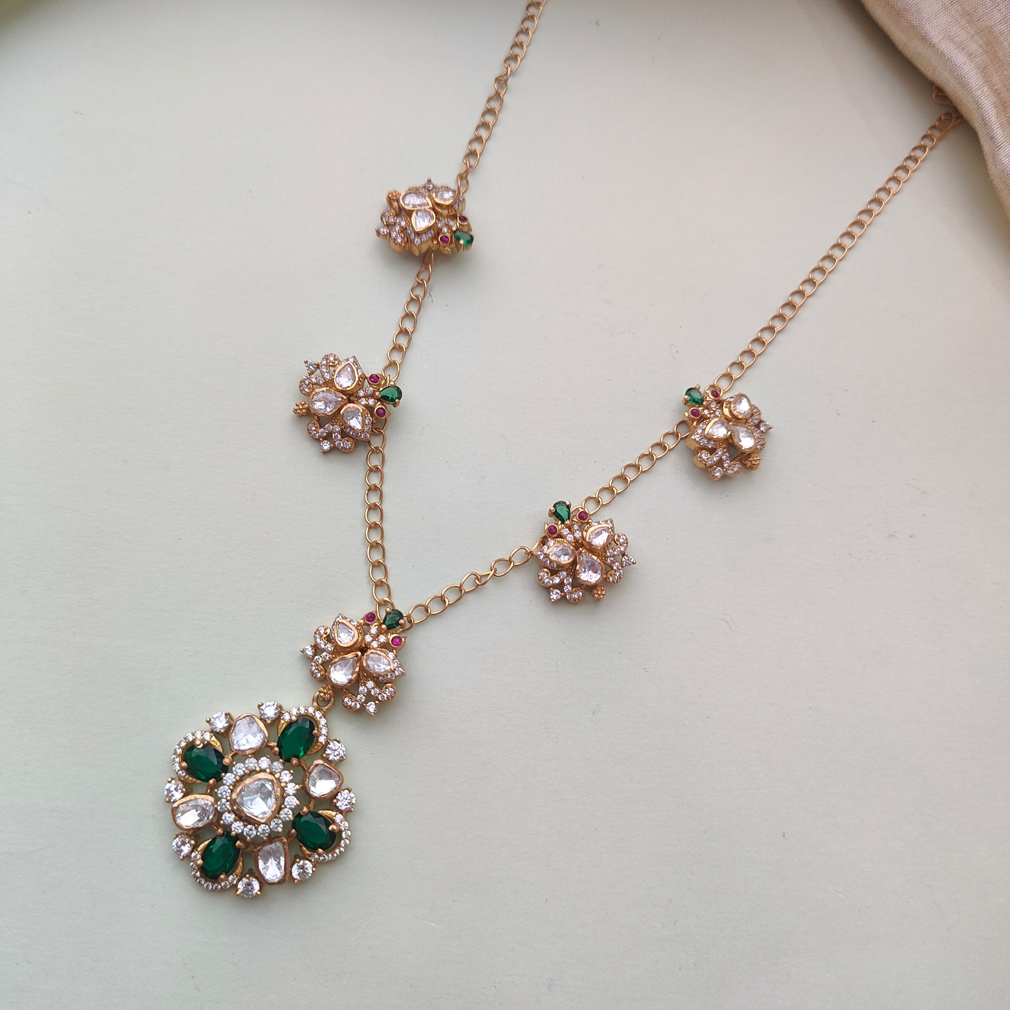 925 Silver Victorian Necklace- 0169