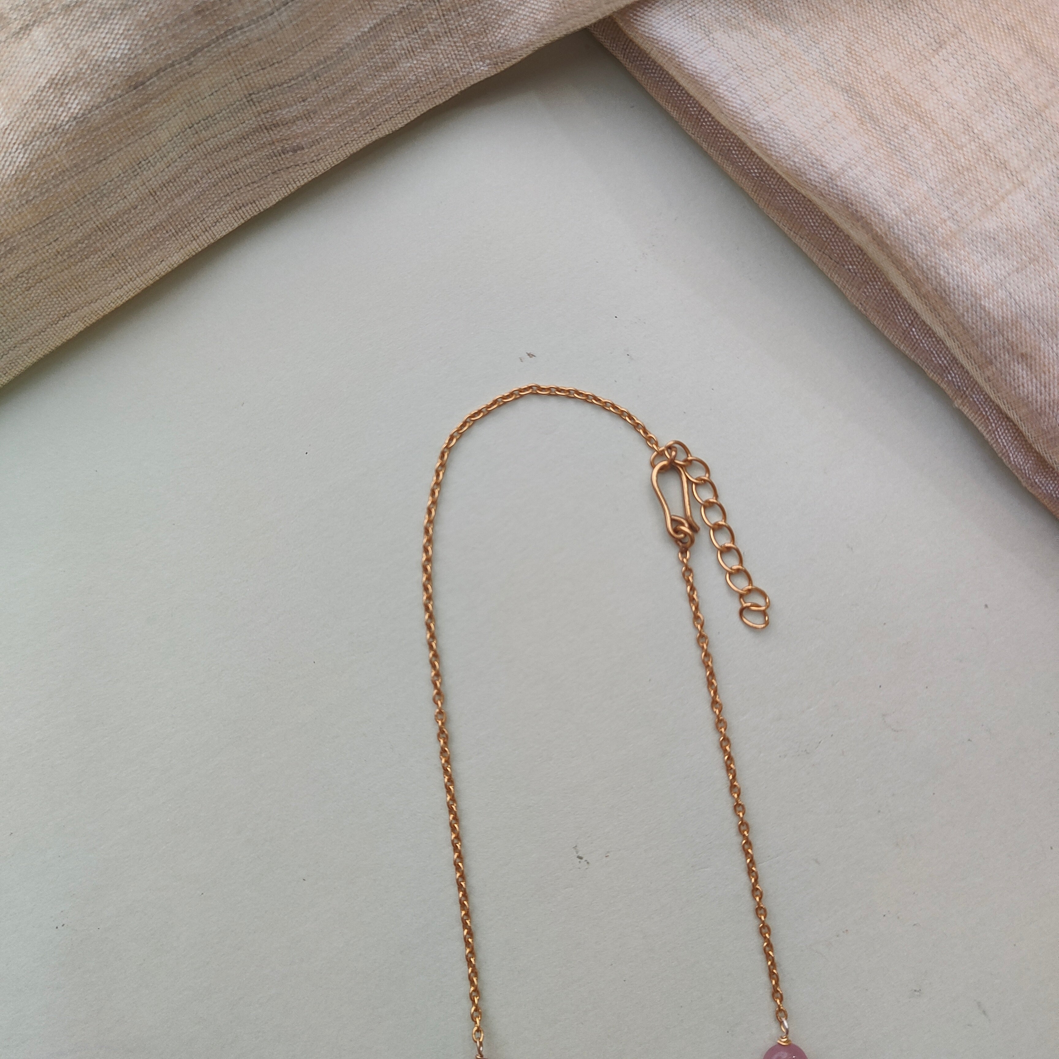 925 Silver Kundan Emerald Necklace With Earrings - 0165