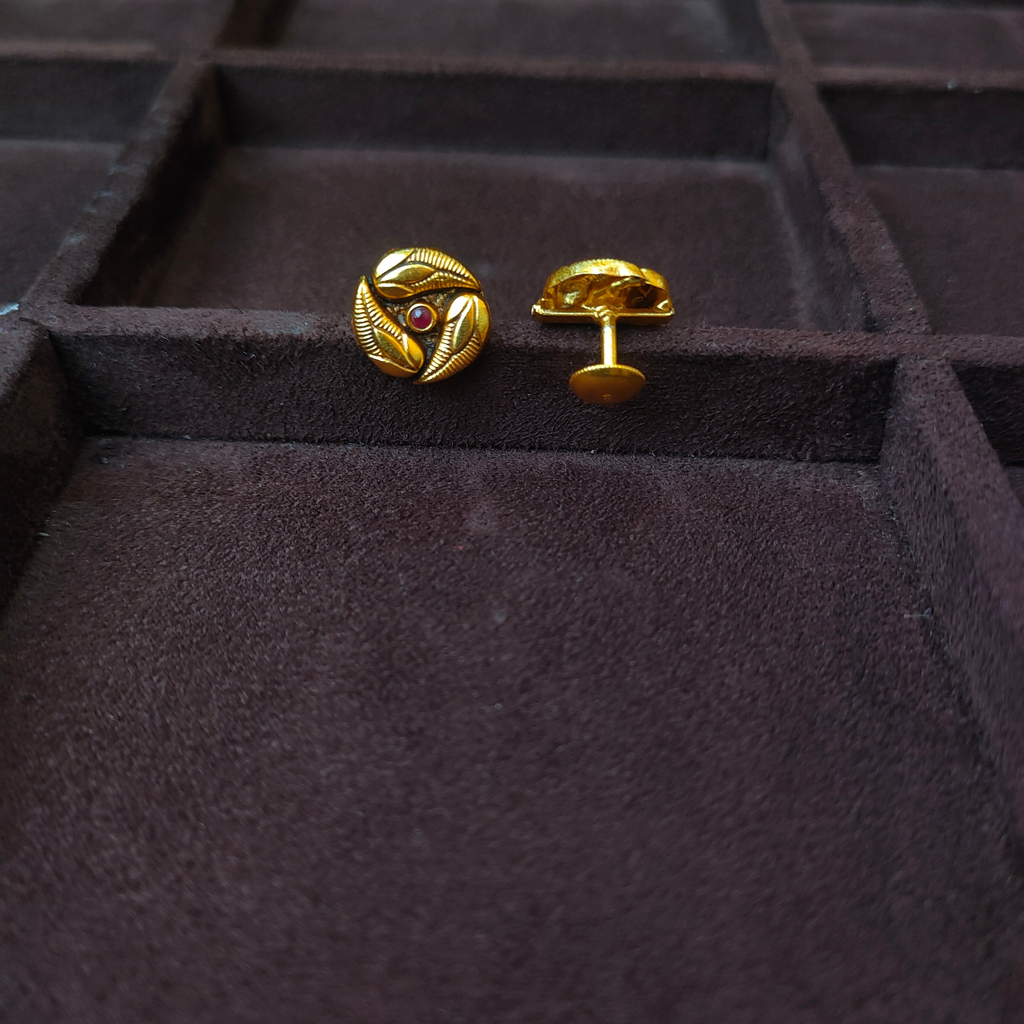 925 Silver Gold Plated Earstud -0172