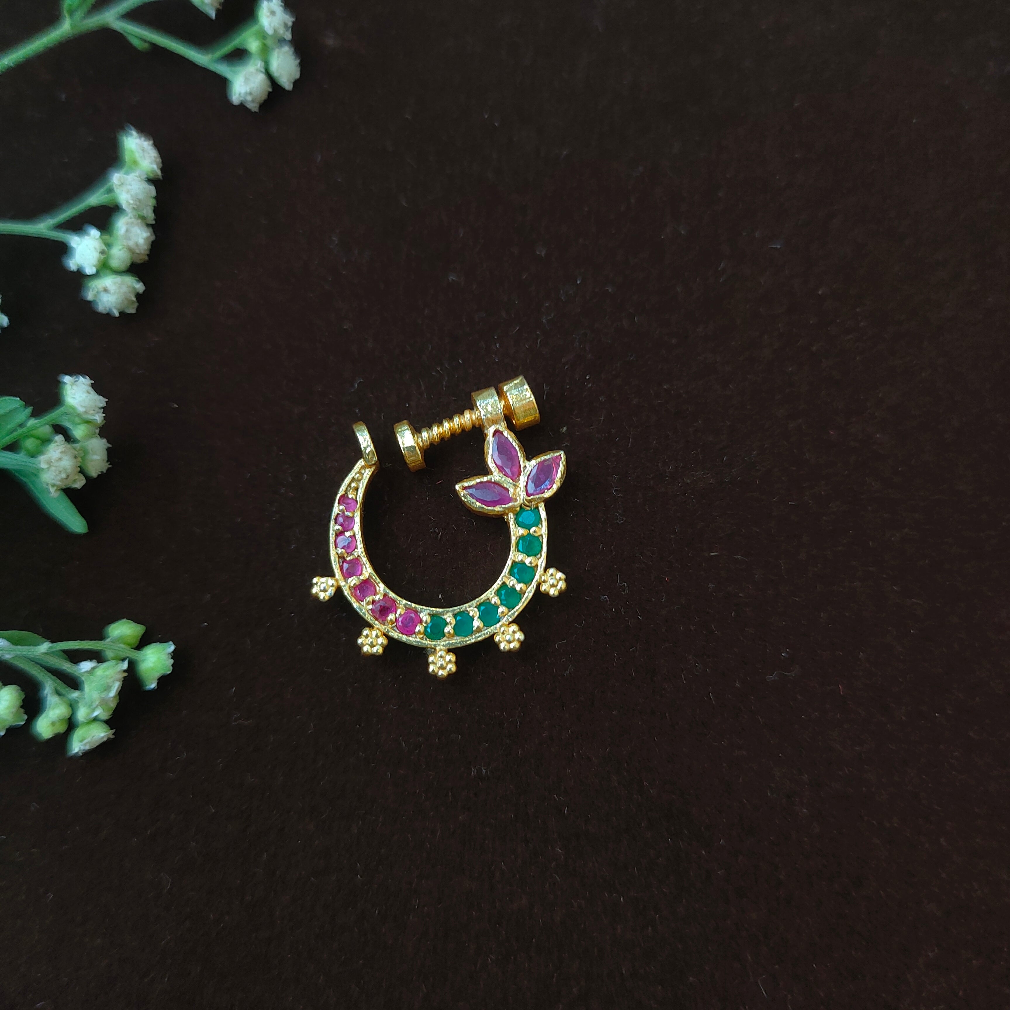 Pure 925 Silver Traditional Nath -0056