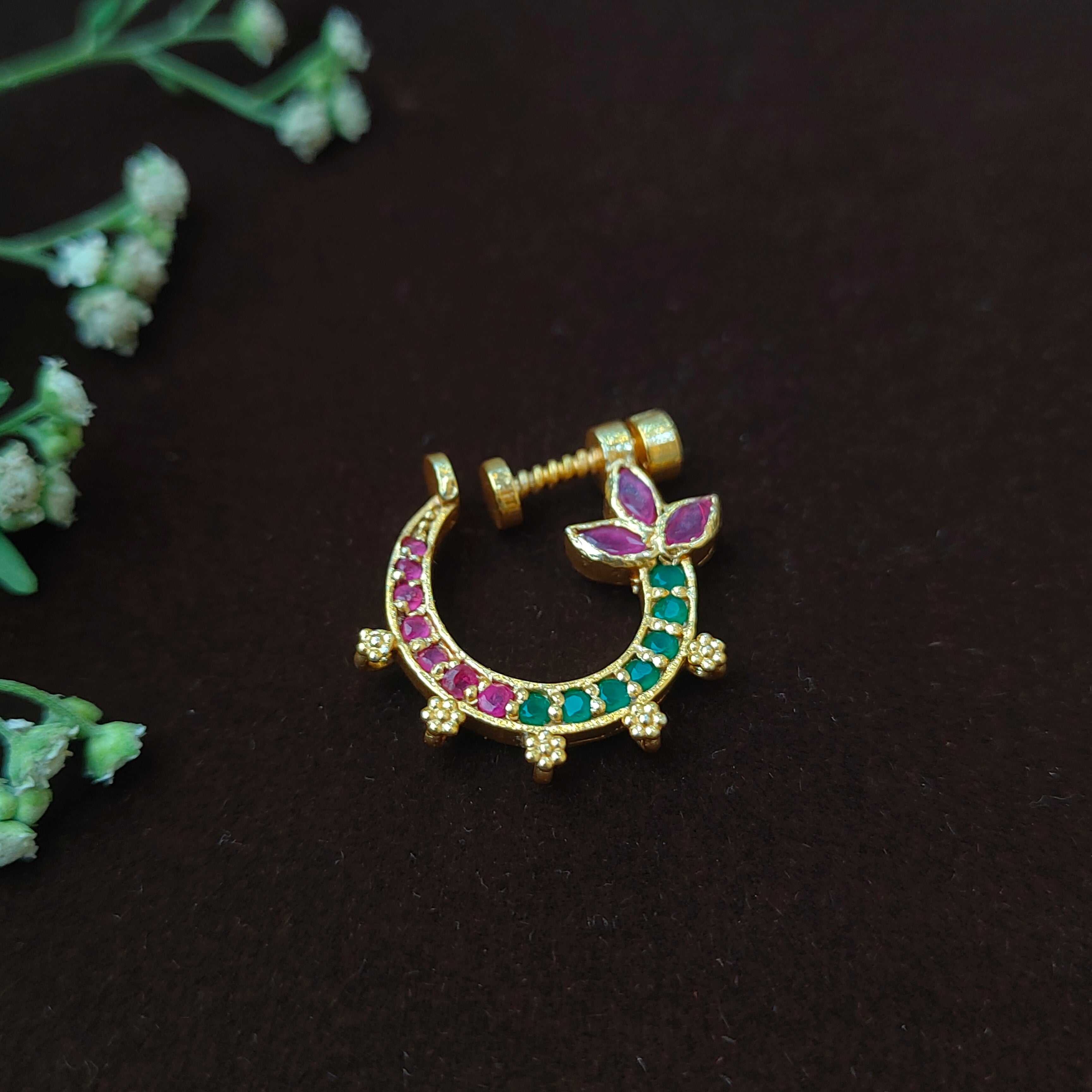 Pure 925 Silver Traditional Nath -0056