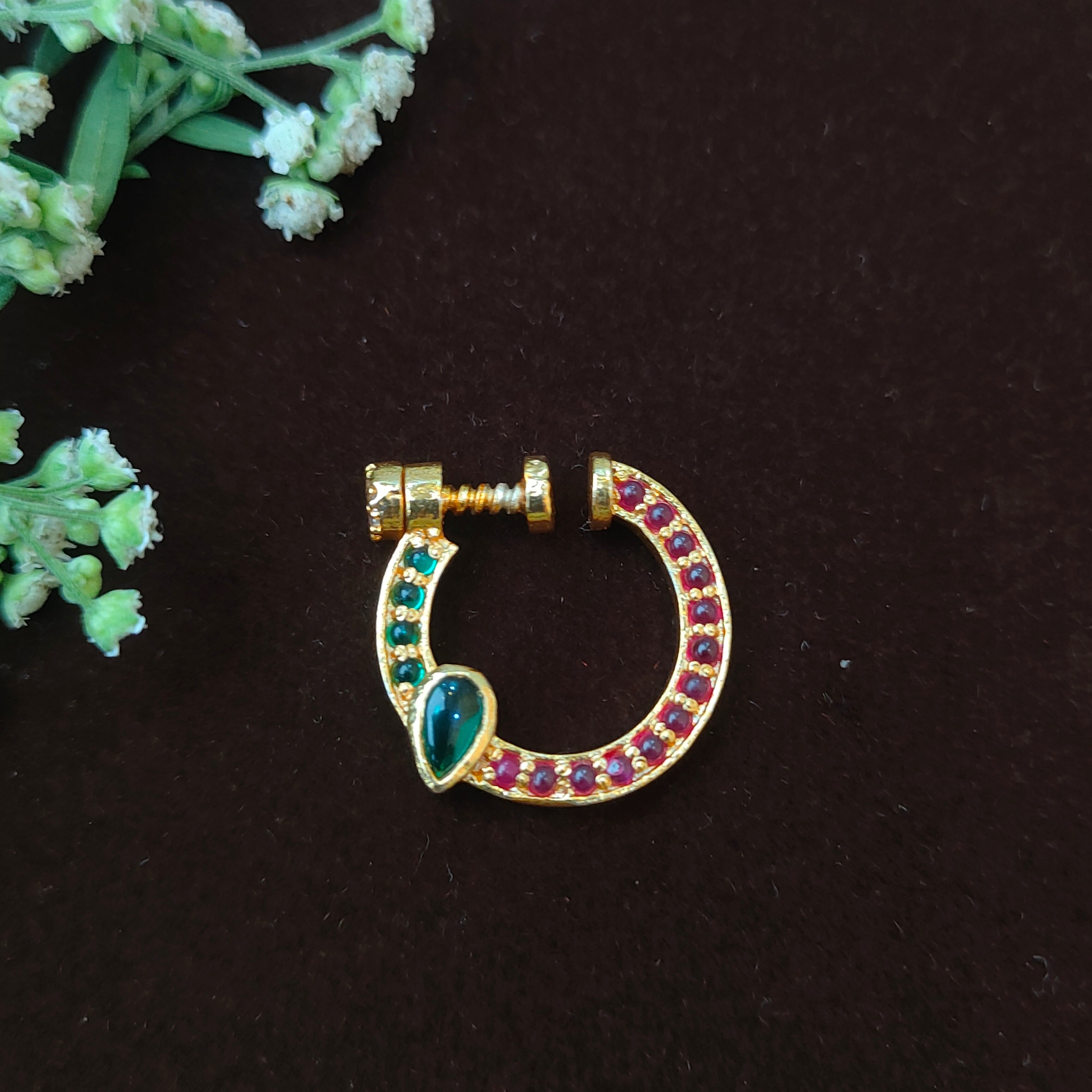 Pure 925 Silver Traditional Nath - 0065