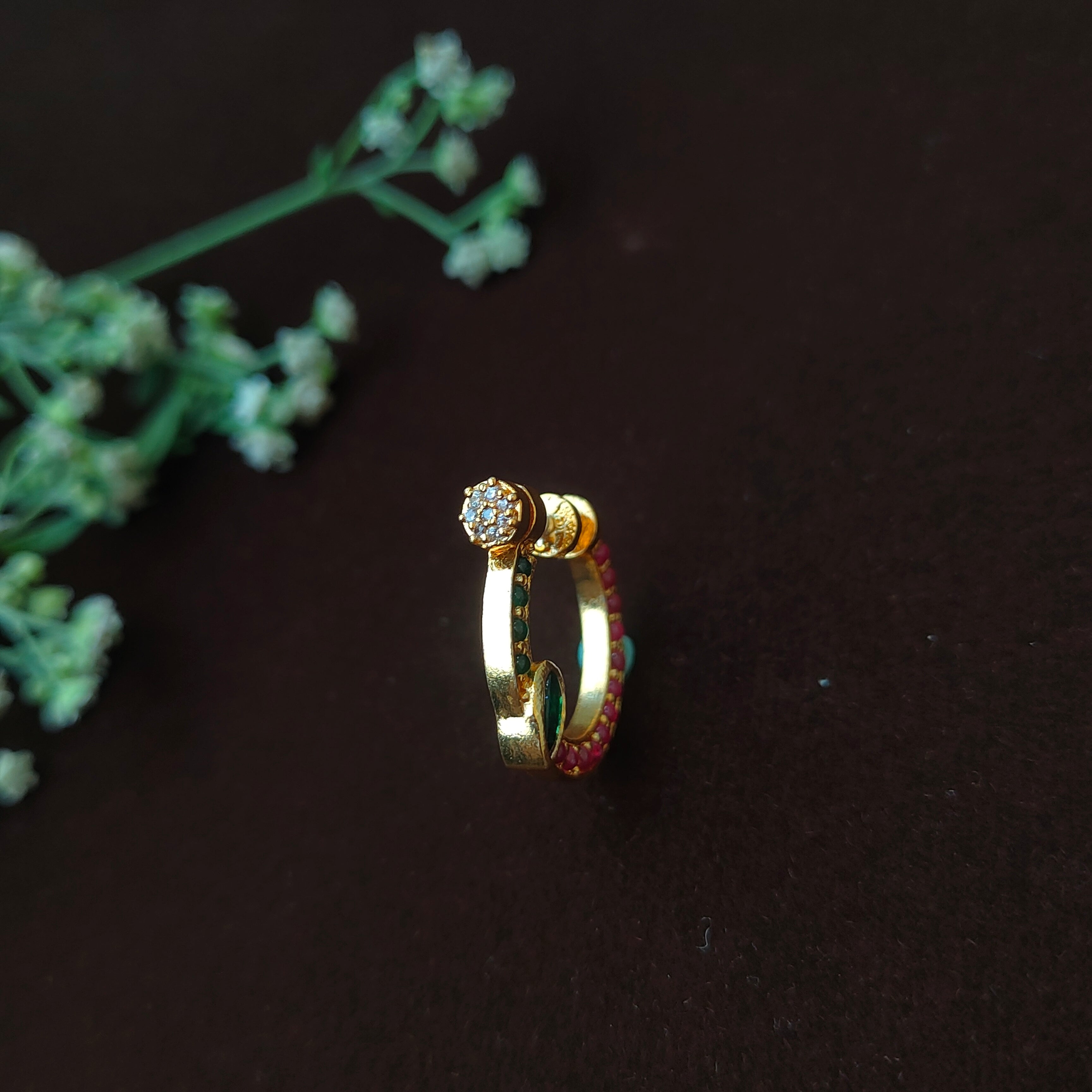 Pure 925 Silver Traditional Nath - 0065