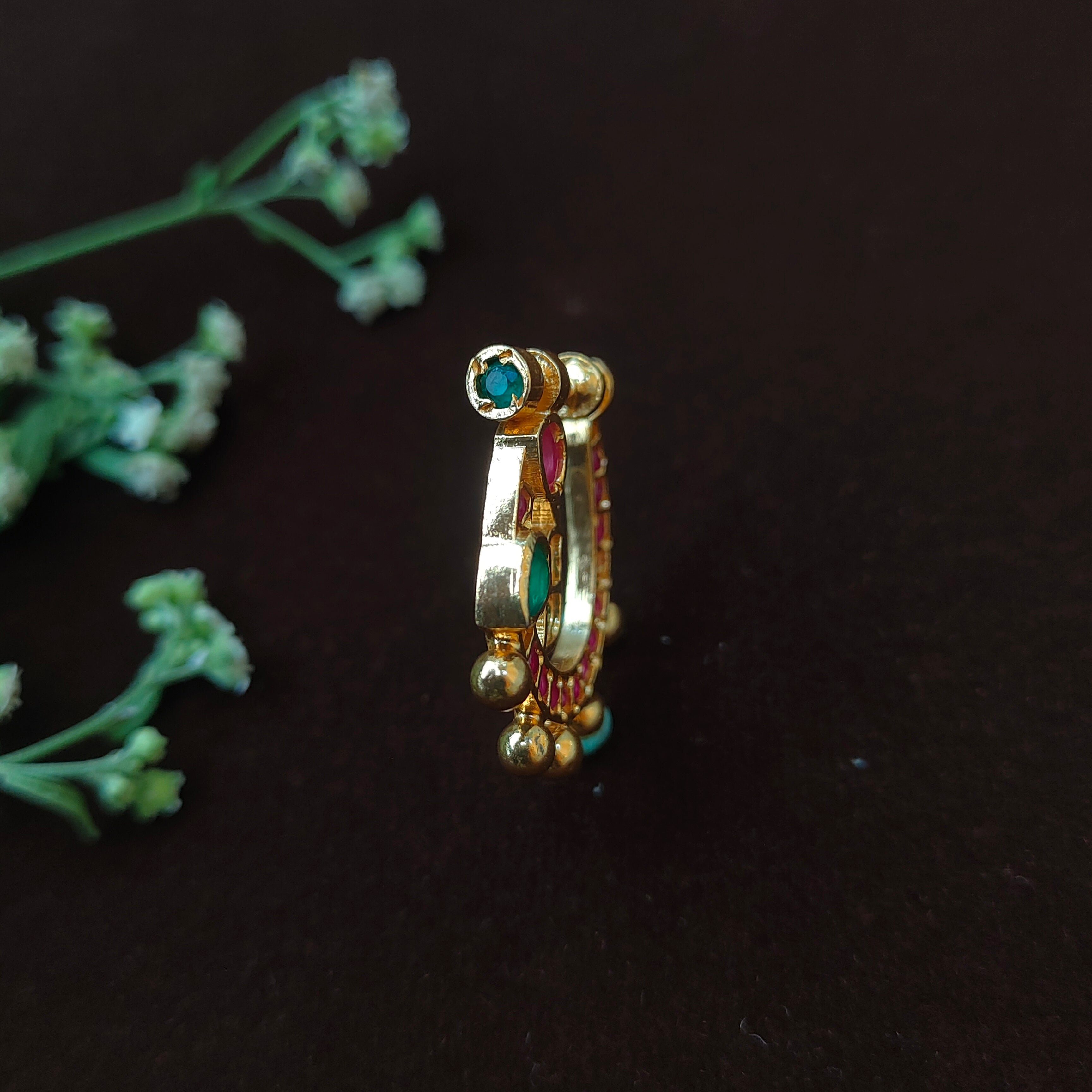 Pure 925 Silver Traditional Nath - 0047