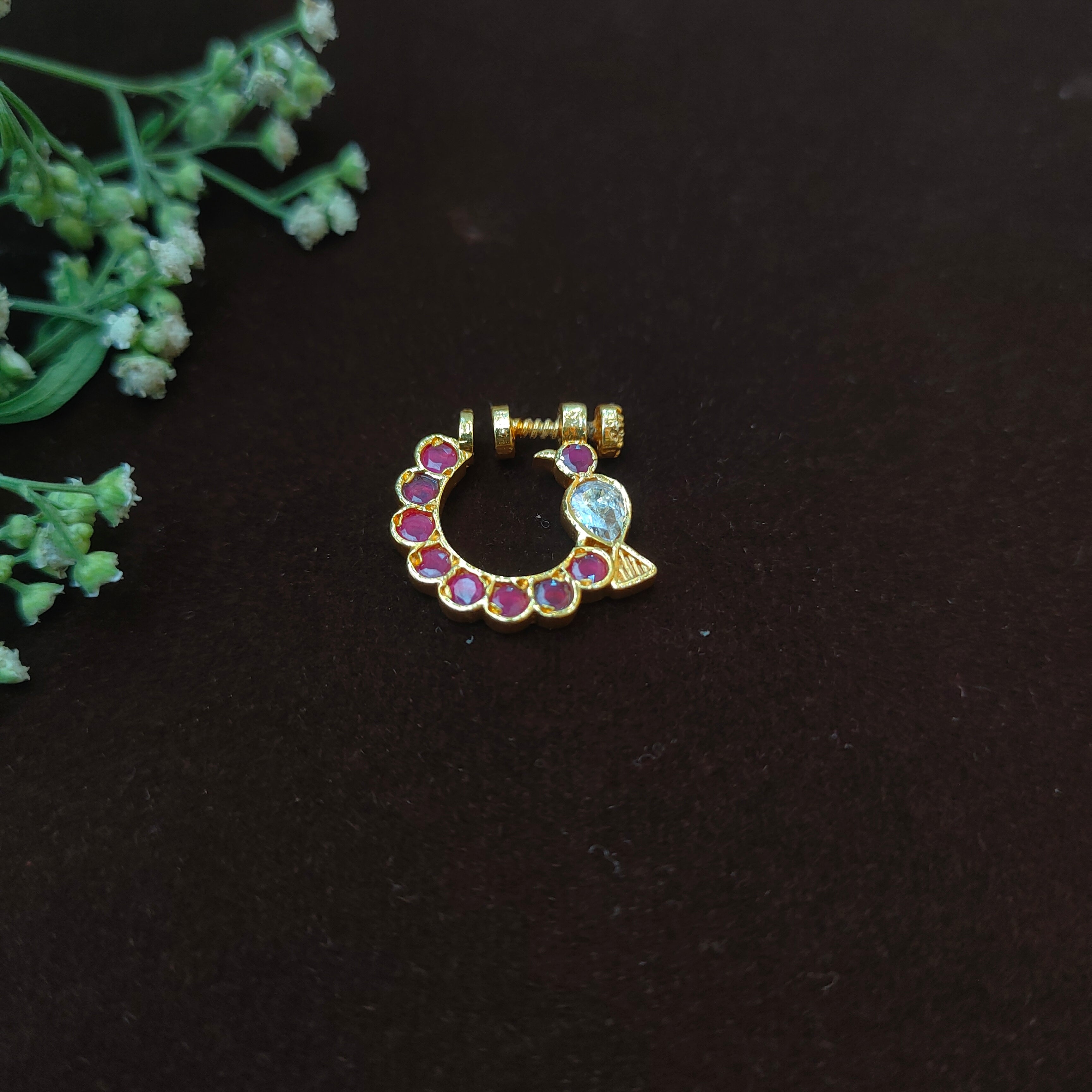 Pure 925 Silver Traditional Nath - 0063