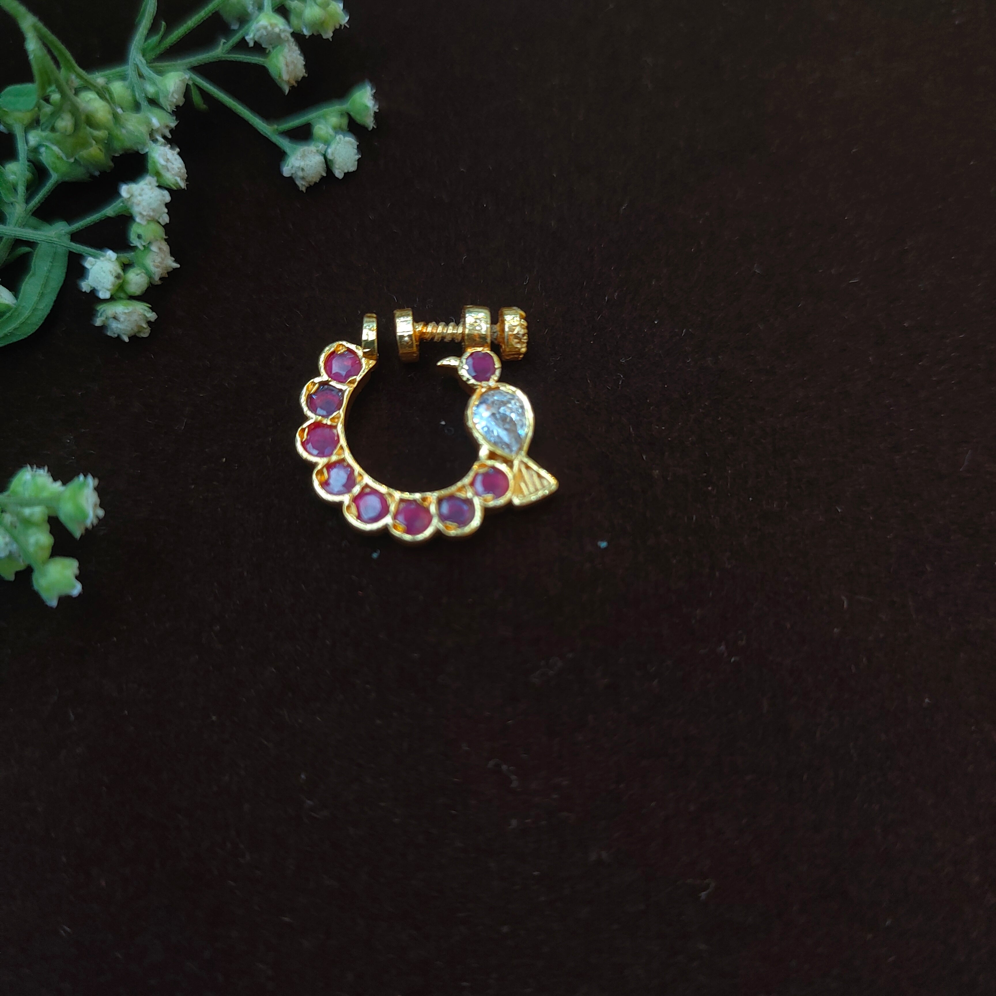 Pure 925 Silver Traditional Nath - 0063